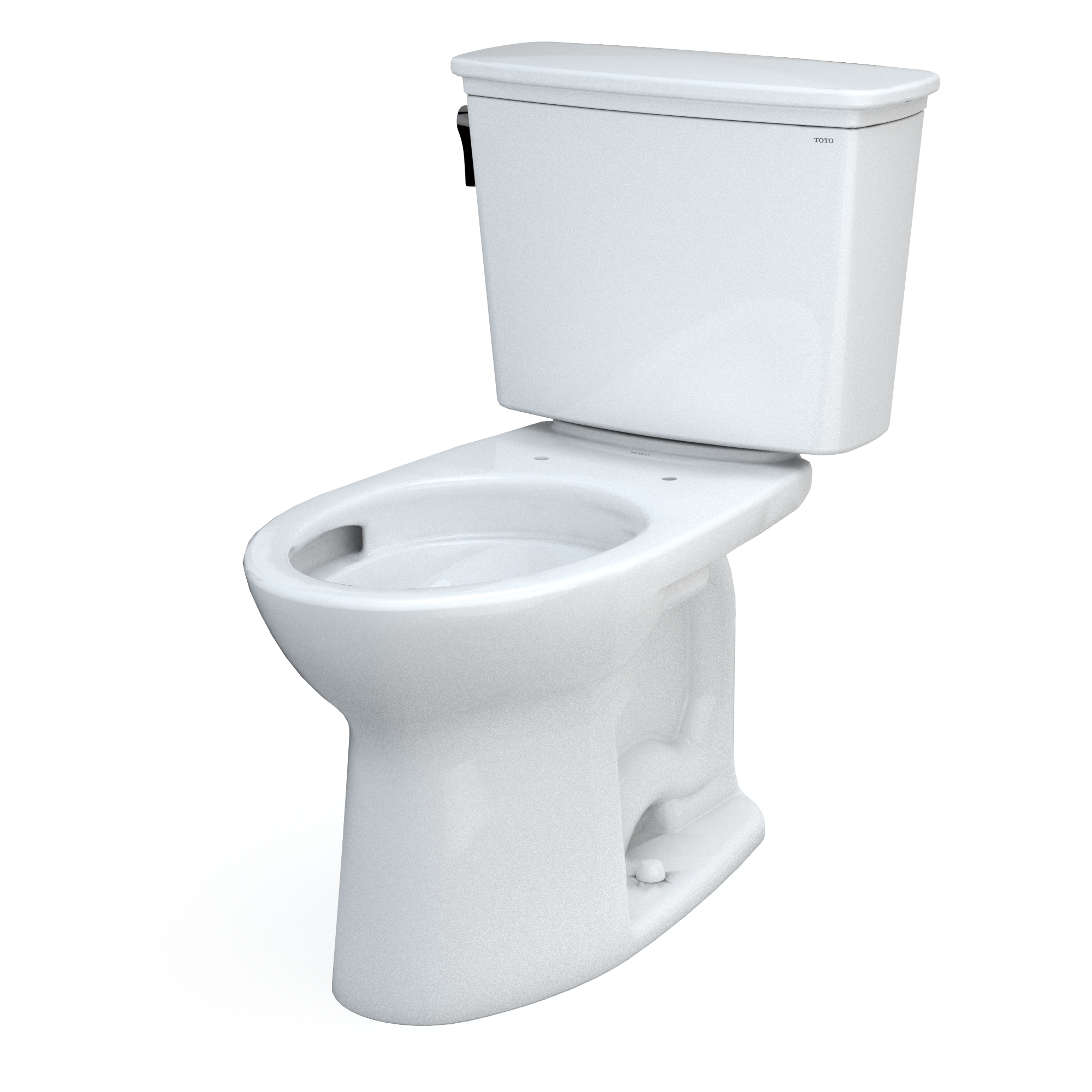 Alternate Image for TOTO Drake Transitional Two-Piece Elongated 1.28 GPF Universal Height TORNADO FLUSH Toilet with 10 Inch Rough-In and CEFIONTECT, Cotton White, Vitreous China, CST786CEFG.10#01