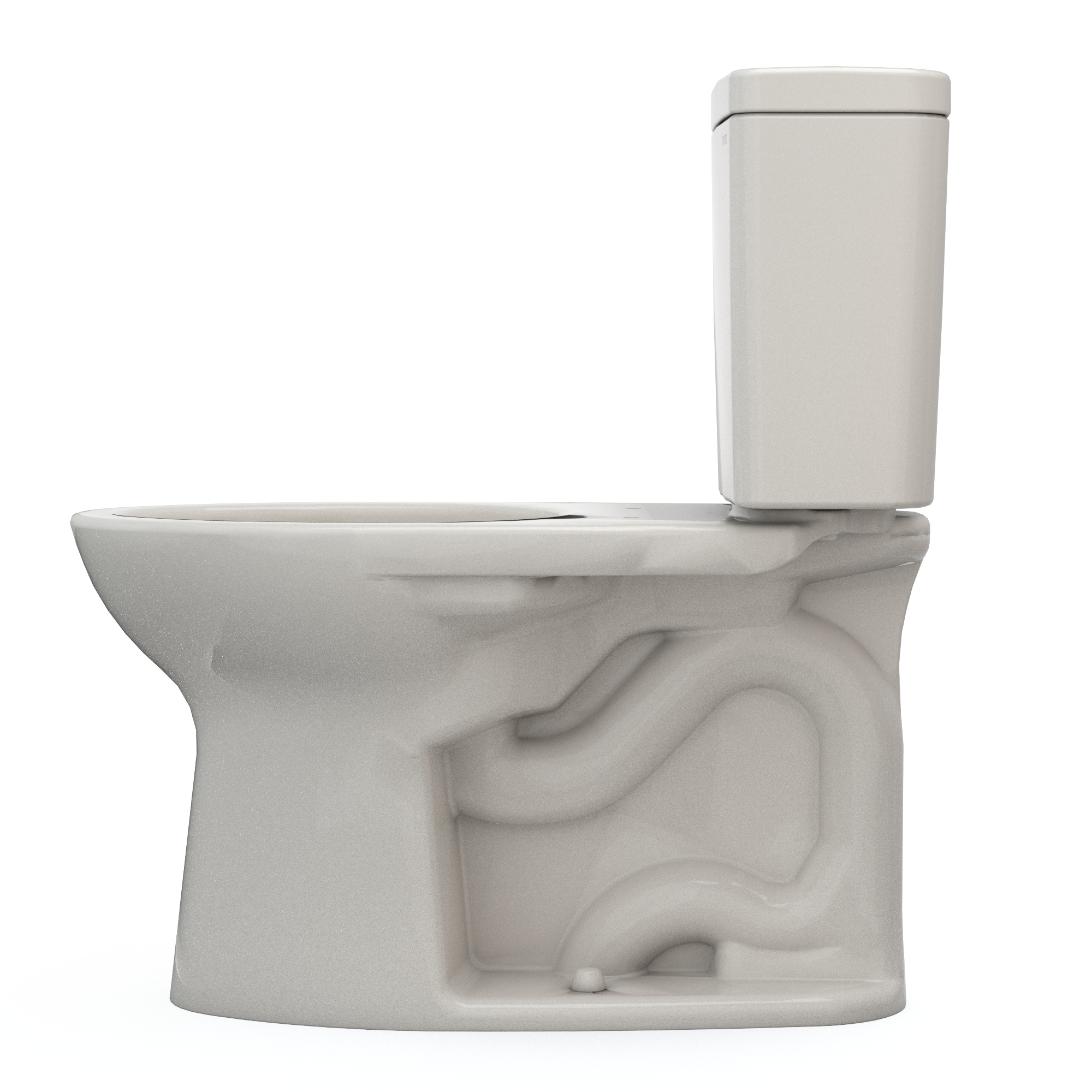 Alternate Image for TOTO Drake Two-Piece Elongated 1.28 GPF Universal Height TORNADO FLUSH Toilet with CEFIONTECT, Sedona Beige, Vitreous China, CST776CEFG#12