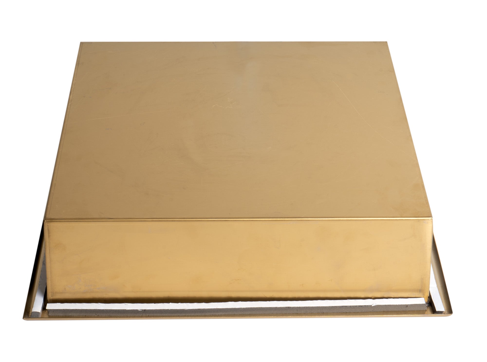 Alternate Image for ALFI brand ABNP1616-BG 16" x 16" Brushed Gold PVD Steel Square Single Shelf Shower Niche, Stainless Steel, 20 Gauge