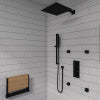 Alternate Image for ALFI brand AB3820-BM Black Matte 2" Square Adjustable Shower Body Spray, Brass