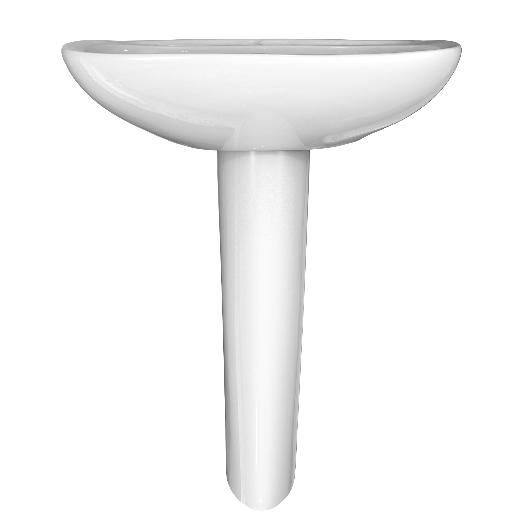 TOTO Prominence Oval Basin Pedestal Bathroom Sink with CEFIONTECT for 8 inch Center Faucets, Cotton White, Vitreous China, LPT242.8G#01