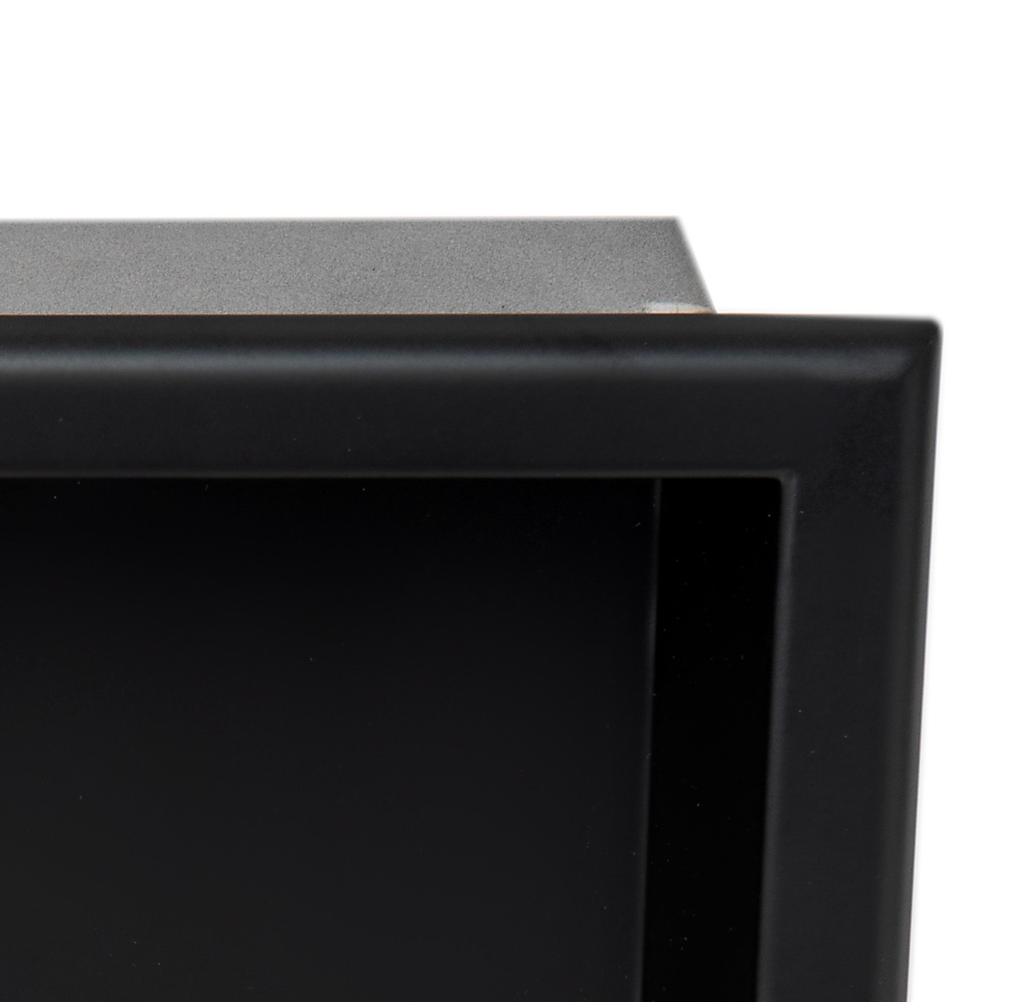 Alternate Image for ALFI brand ABNC1212-BLA 12" x 12" Black Matte Stainless Steel Square Single Shelf Bath Shower Niche, 20 Gauge