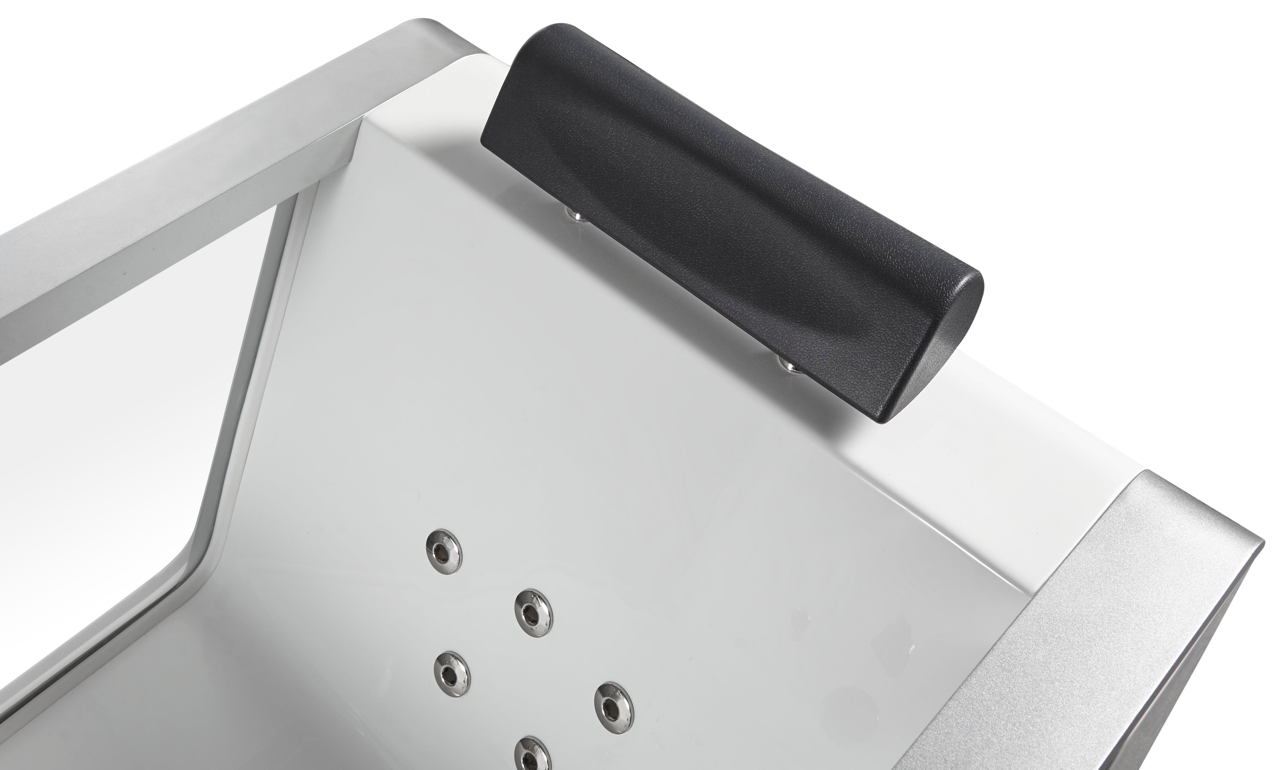 Alternate Image for Eago 71" Acrylic Free Standing Rectangle Bathtub, White, AM152ETL-6