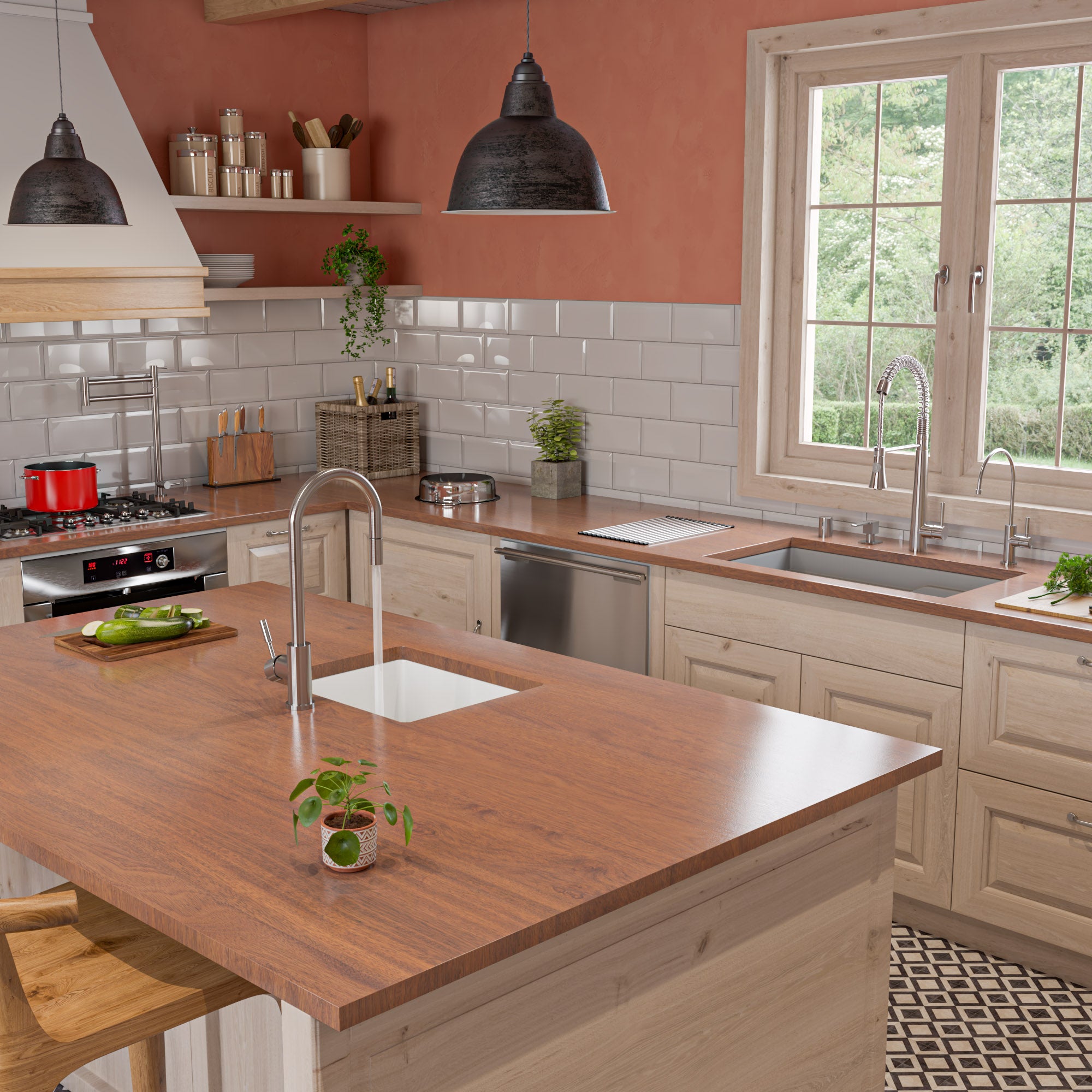 ALFI brand 32 fireclay workstation farmhouse step rim sink gray matte product image