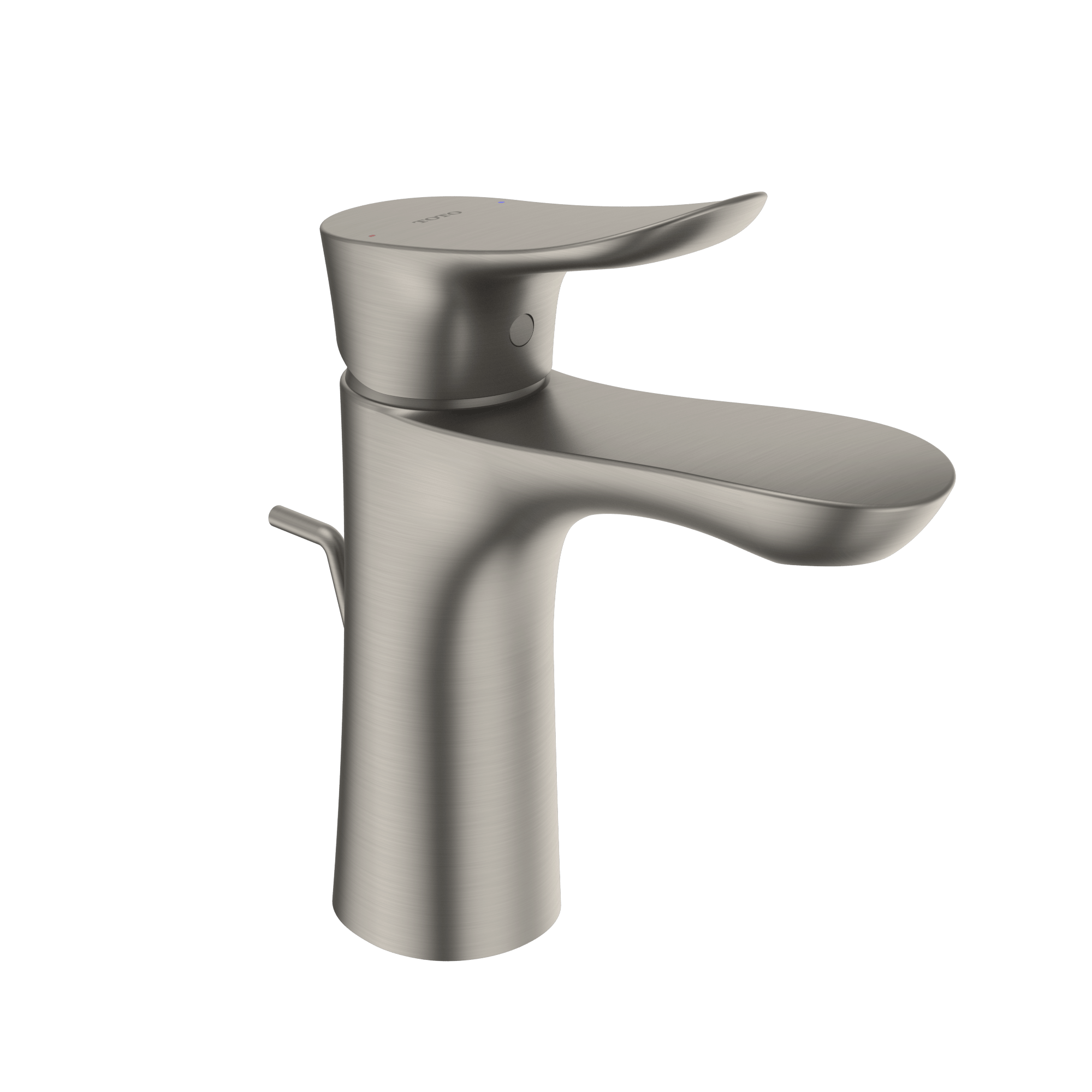 Alternate Image for TOTO GO Series 1.2 GPM Single Handle Bathroom Sink Faucet with COMFORT GLIDE Technology and Drain Assembly, Brushed Nickel, Brass, TLG01301U#BN