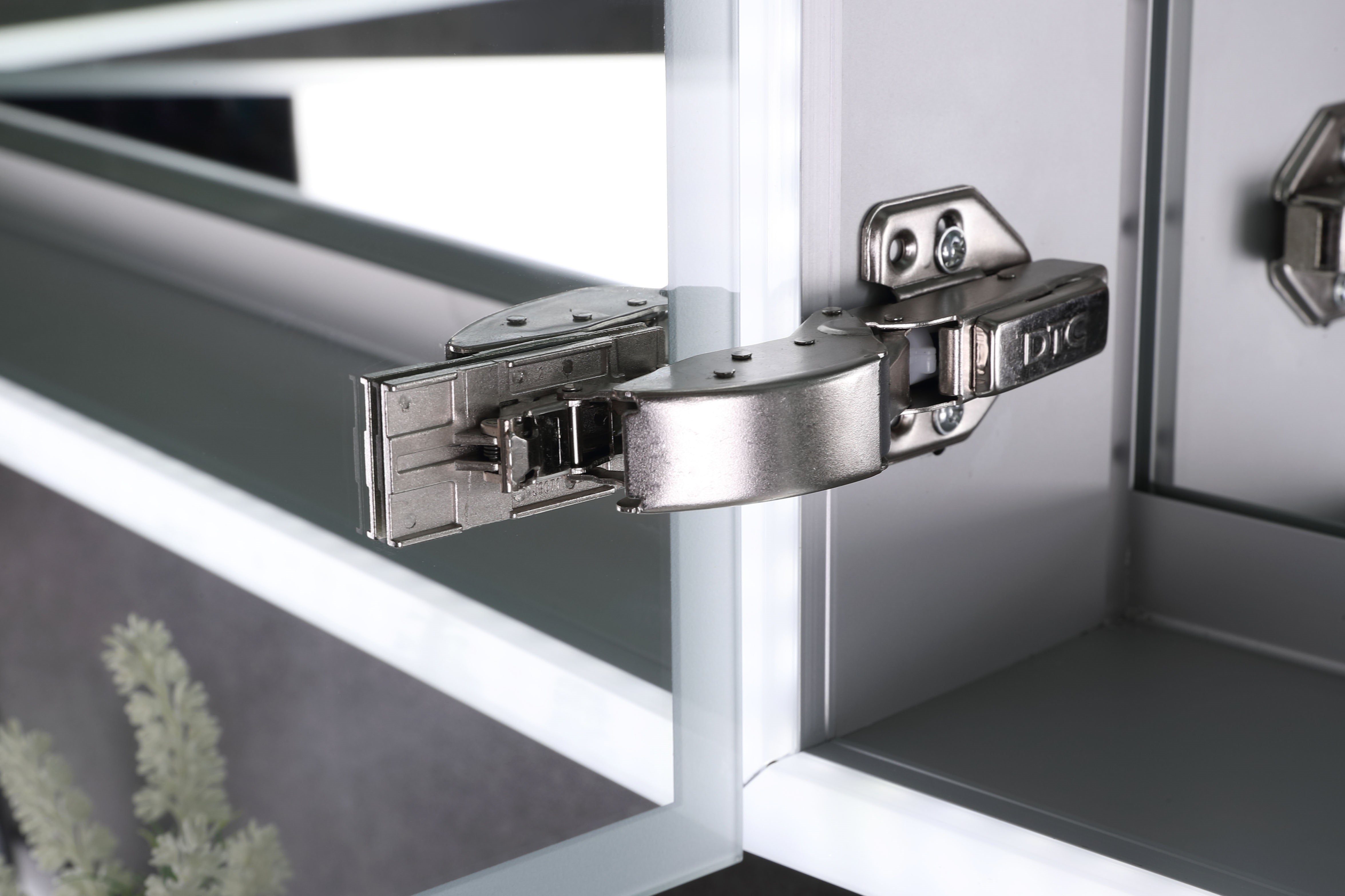 Alternate Image for ALFI brand ABMC3630 36" x 30" Double Door LED Light Medicine Cabinet, Aluminum, Gray