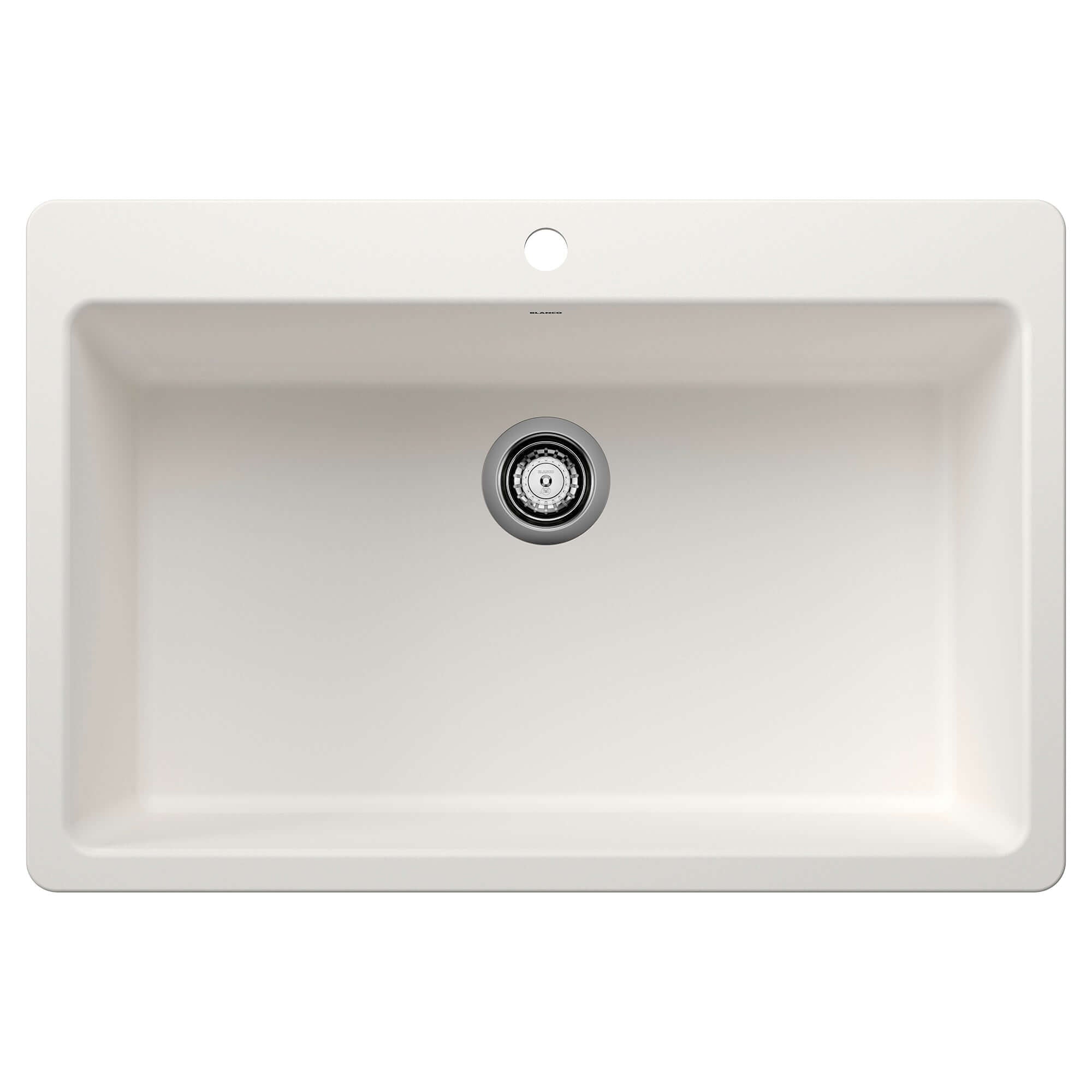 Alternate Image for Blanco Liven 33" Dual Mount Silgranit Kitchen Sink, White, 1 Faucet Hole, 443197