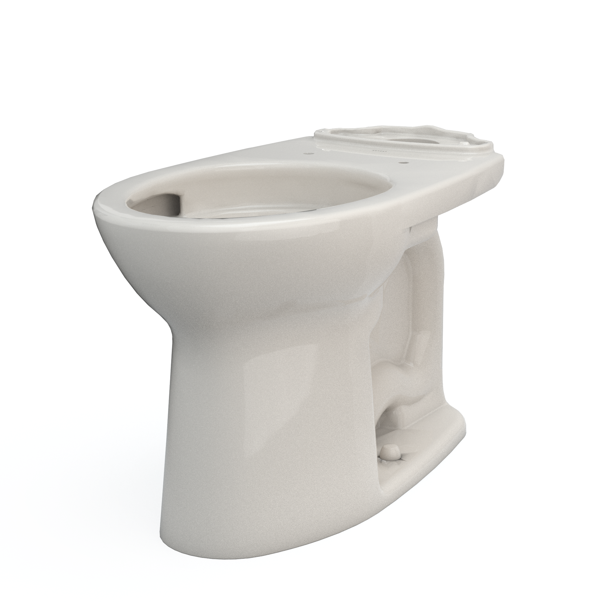 Alternate Image for TOTO Drake Elongated Universal Height TORNADO FLUSH Toilet Bowl with CEFIONTECT, Sedona Beige, Vitreous China, C776CEFG#12