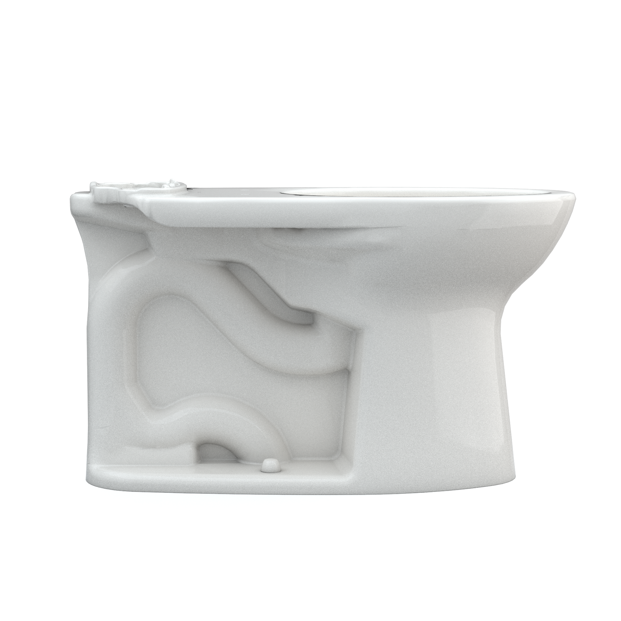 TOTO Drake Elongated Universal Height TORNADO FLUSH Toilet Bowl with CEFIONTECT, Colonial White, Vitreous China, C776CEFG#11