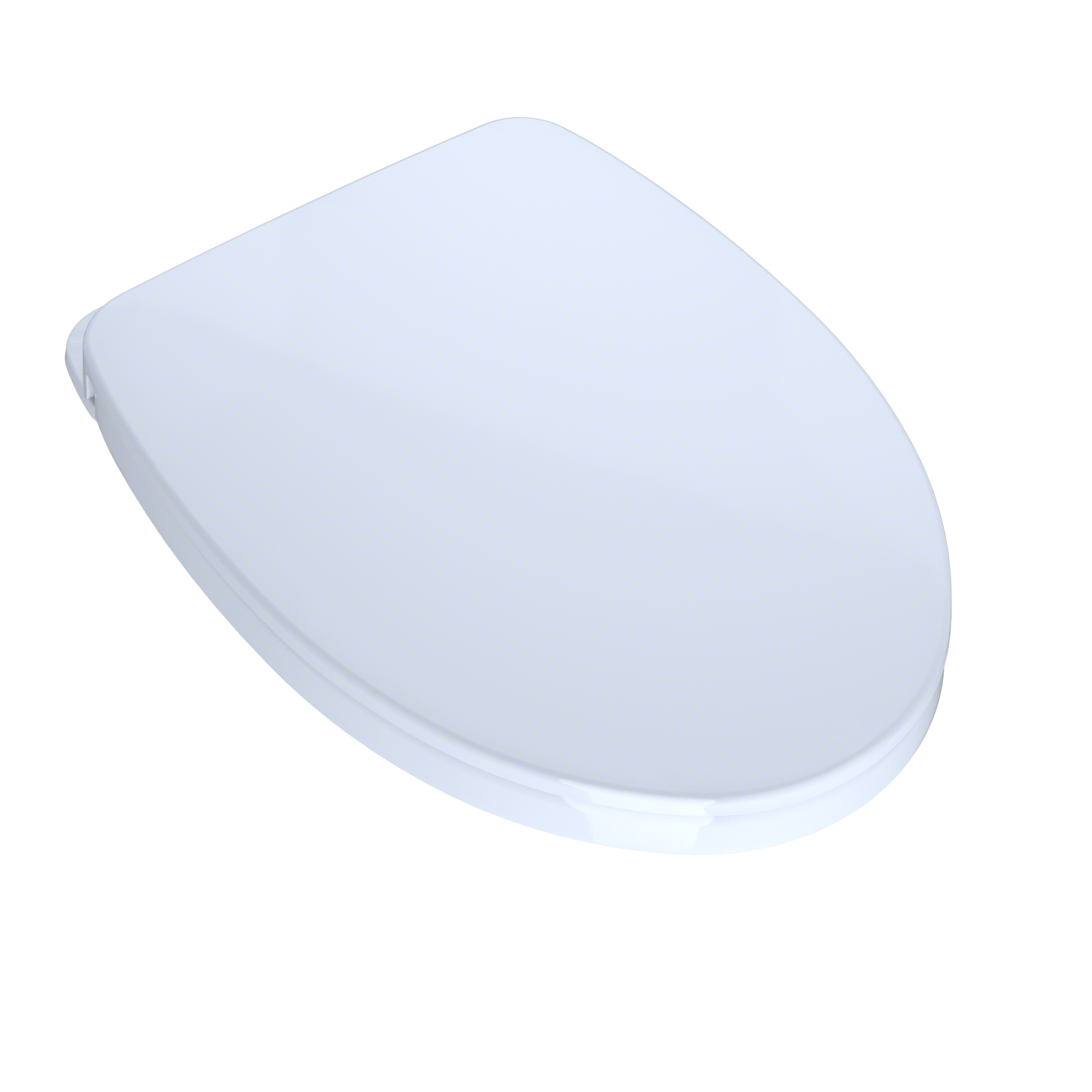 TOTO SoftClose Non Slamming, Slow Close Elongated Toilet Seat and Lid, Cotton White, Plastic, SS124#01