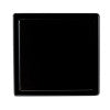 ALFI brand ABSD55B-BM 5" x 5" Black Matte Square Stainless Steel Shower Drain with Solid Cover