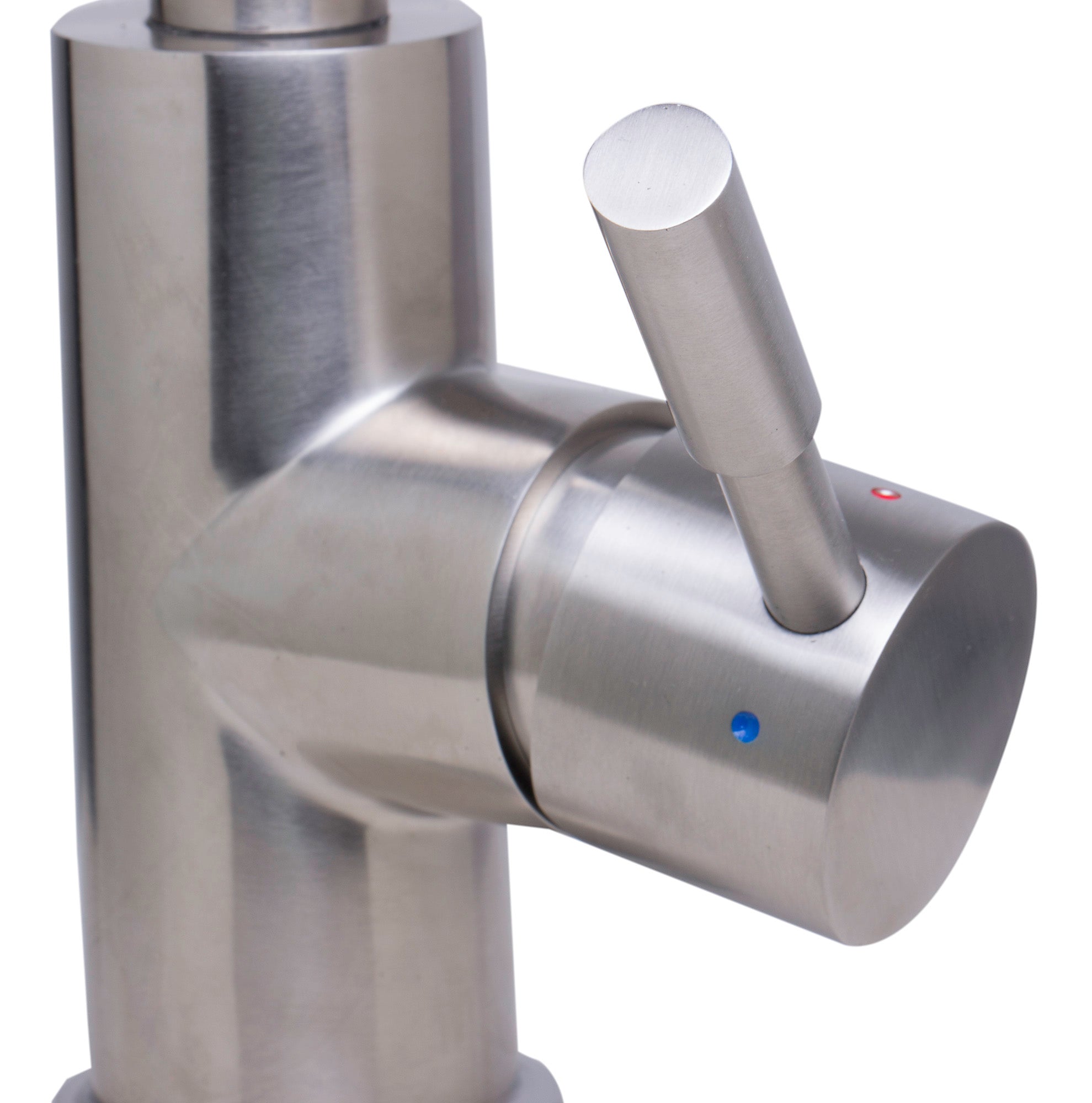 Alternate Image for ALFI Solid Brushed Stainless Steel Single Hole Pull Down Kitchen Faucet, AB2028-BSS