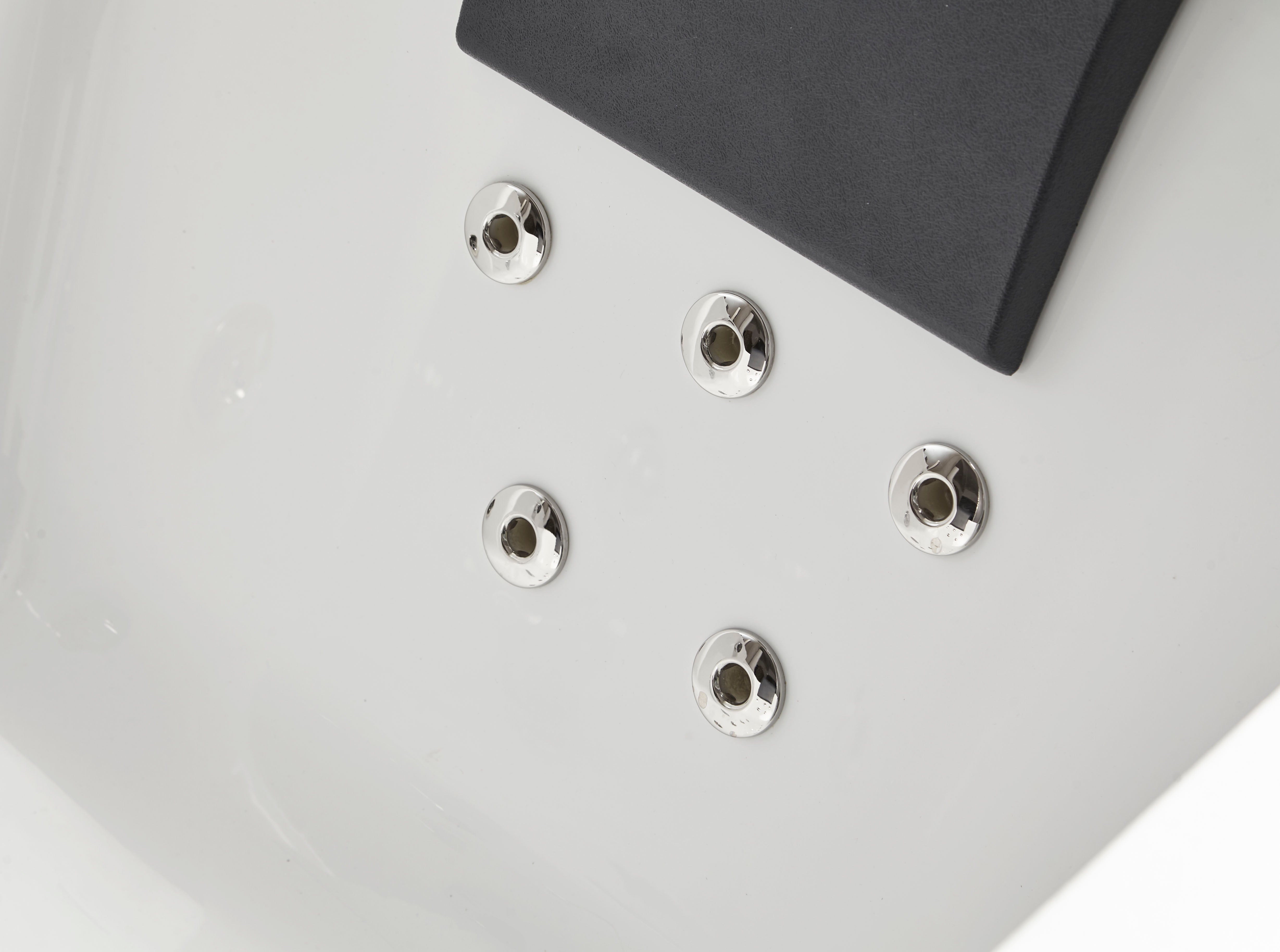 Alternate Image for Eago 71" Acrylic Corner Rectangle Bathtub, White, AM196ETL