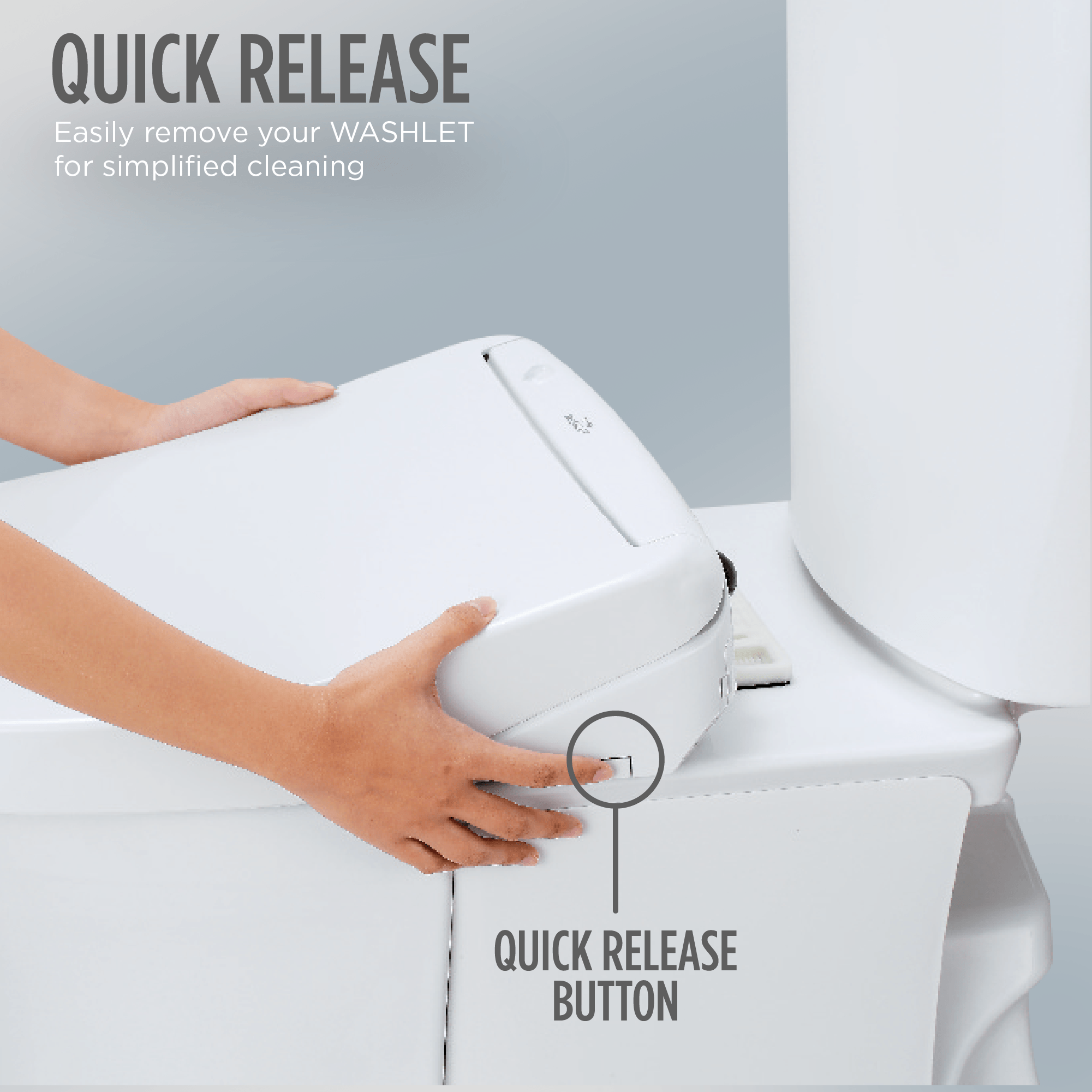 Alternate Image for TOTO S7A WASHLET+ Electronic Bidet Toilet Seat with EWATER+ Bowl and Wand Cleaning, Auto Open and Close Contemporary Lid, Elongated, Cotton White, Plastic, SW4736AT40#01