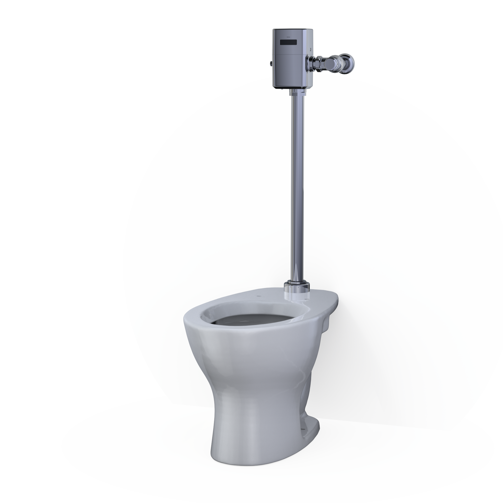 Alternate Image for TOTO ECOPOWER Touchless 1.28 GPF High-Efficiency Toilet Flush Valve with 24 Inch Vacuum Breaker Set, Polished Chrome, Bronze|Zinc Alloy, TET6LB#CP