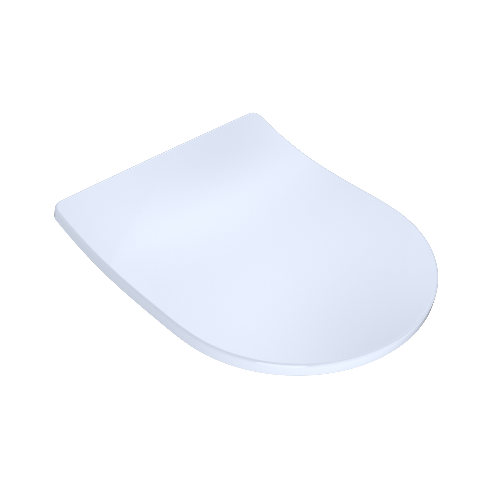 Alternate Image for TOTO SoftClose Slim D-Shape Non-Slamming Seat and Lid for RP Wall-Hung Toilet, Cotton White, Urea Resin, SS247R#01