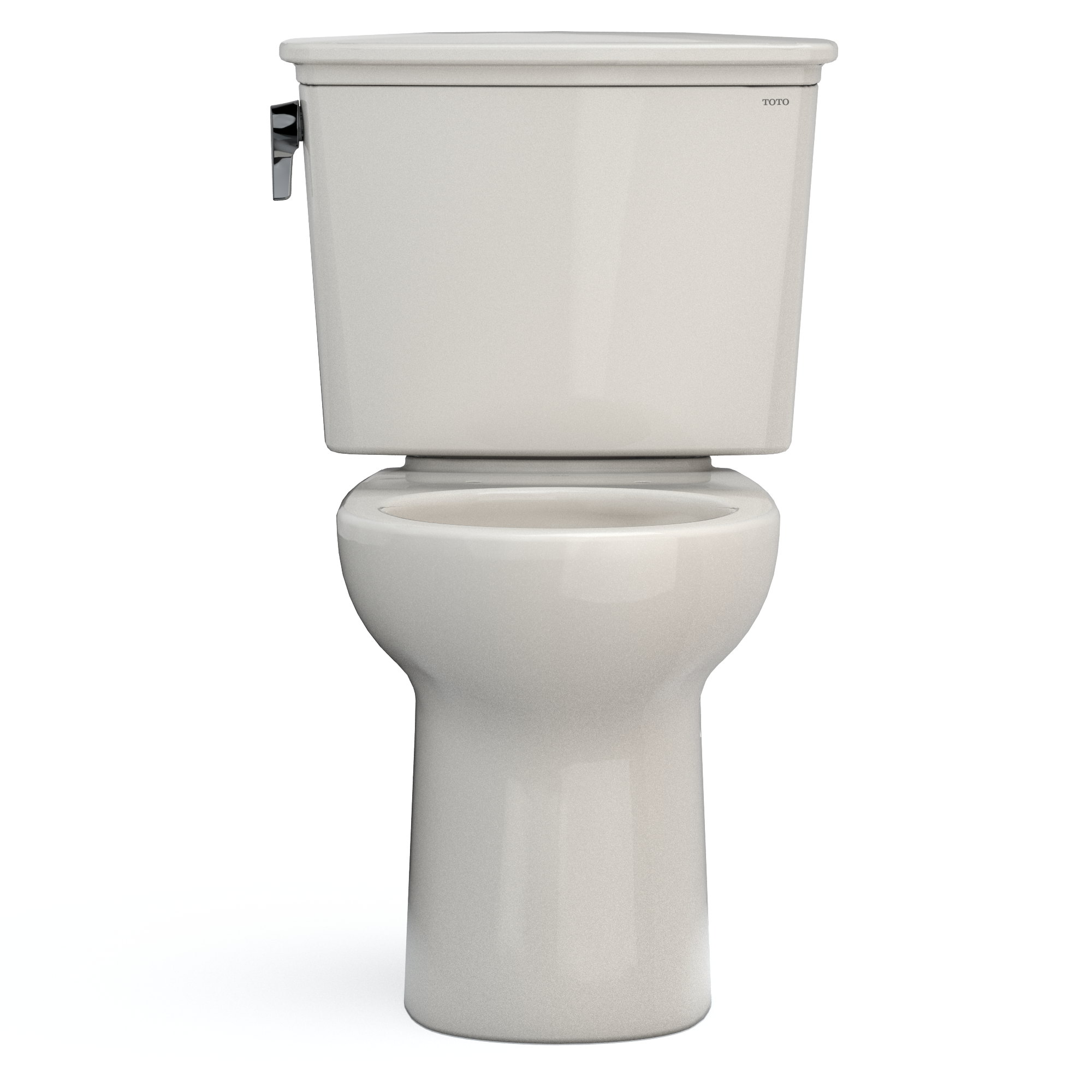 Alternate Image for TOTO Drake Transitional Two-Piece Round 1.28 GPF Universal Height TORNADO FLUSH Toilet with CEFIONTECT, Sedona Beige, Vitreous China, CST785CEFG#12