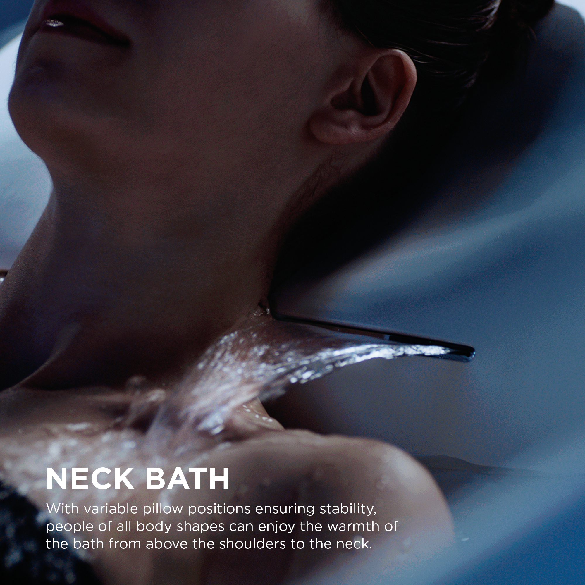 Alternate Image for Toto 87" Galaline Reinforced Marble Flotation Bathtub with Zero Dimension and Hydrohands, Gloss White, PJYD2200PWEU#GW