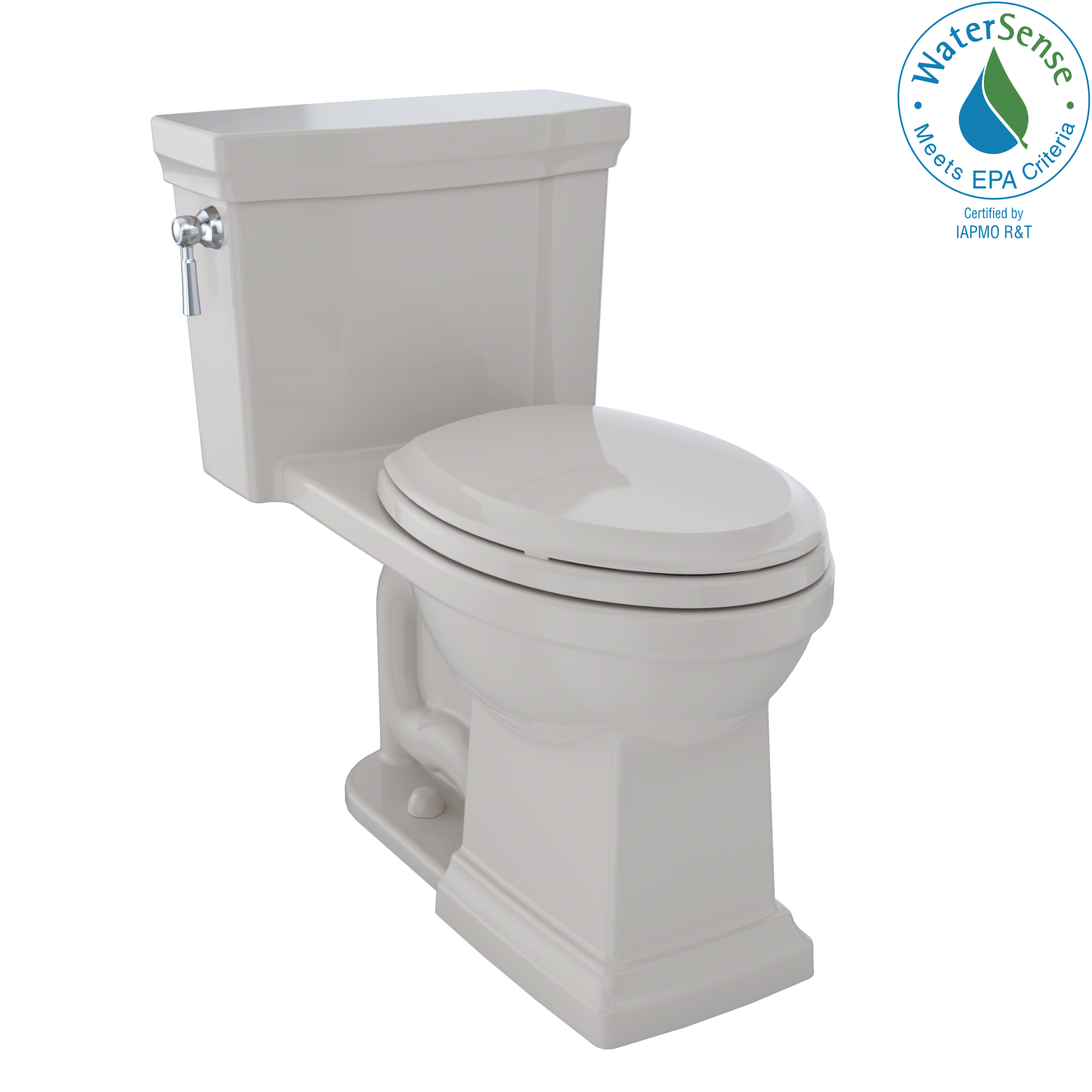Alternate Image for TOTO Promenade II 1G One-Piece Elongated 1.0 GPF Universal Height Toilet with CEFIONTECT, Sedona Beige, Vitreous China, MS814224CUFG#12