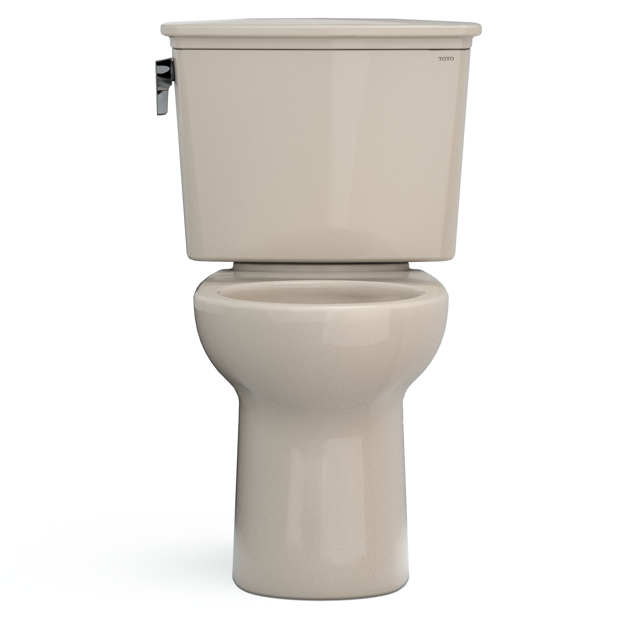 Alternate Image for TOTO Drake Transitional Two-Piece Round 1.28 GPF Universal Height TORNADO FLUSH Toilet with CEFIONTECT, Bone, Vitreous China, CST785CEFG#03