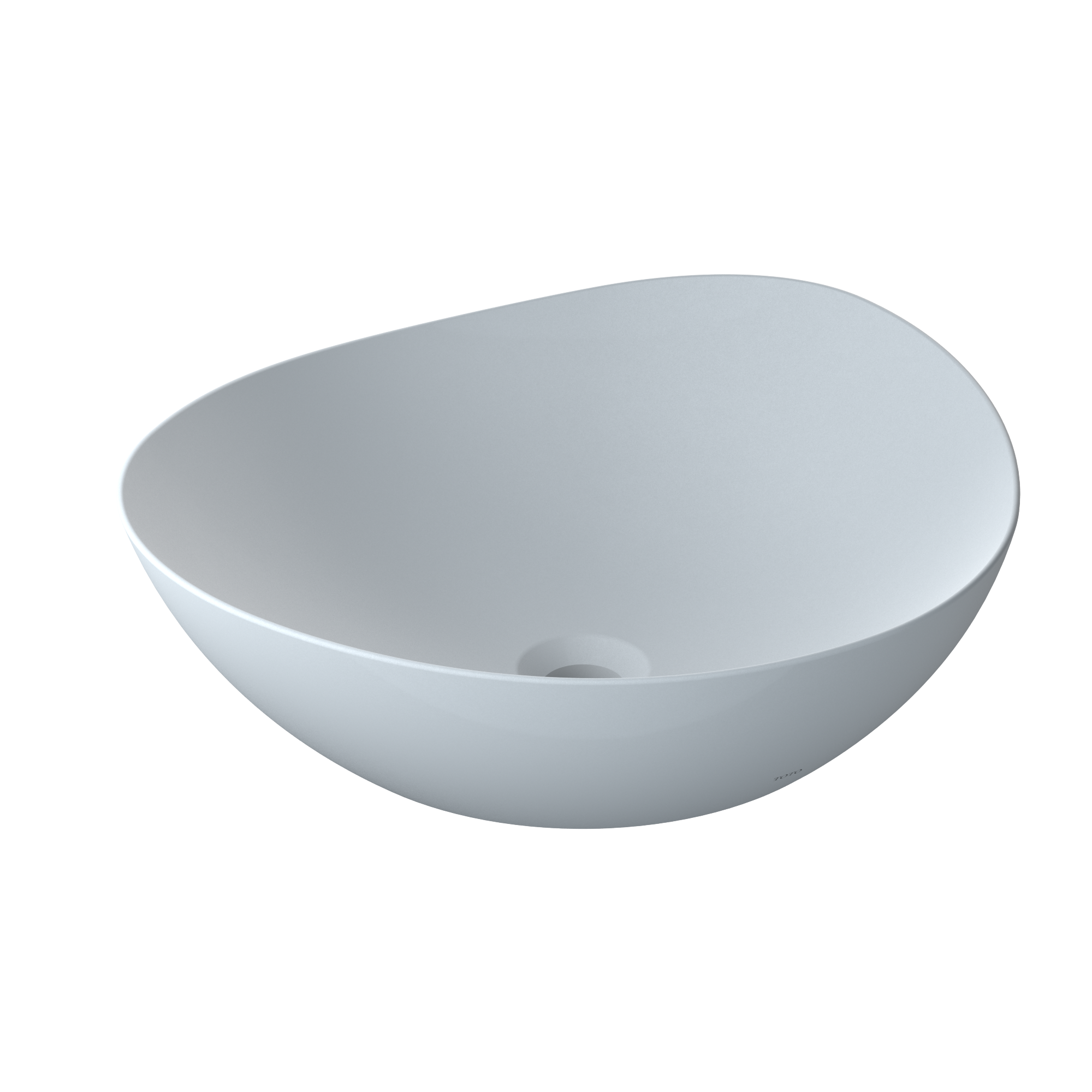 TOTO Kiwami Asymmetrical Vessel Bathroom Sink with CEFITONTECT, CLEAN MATTE, Ceramic, LT477MT#CMW