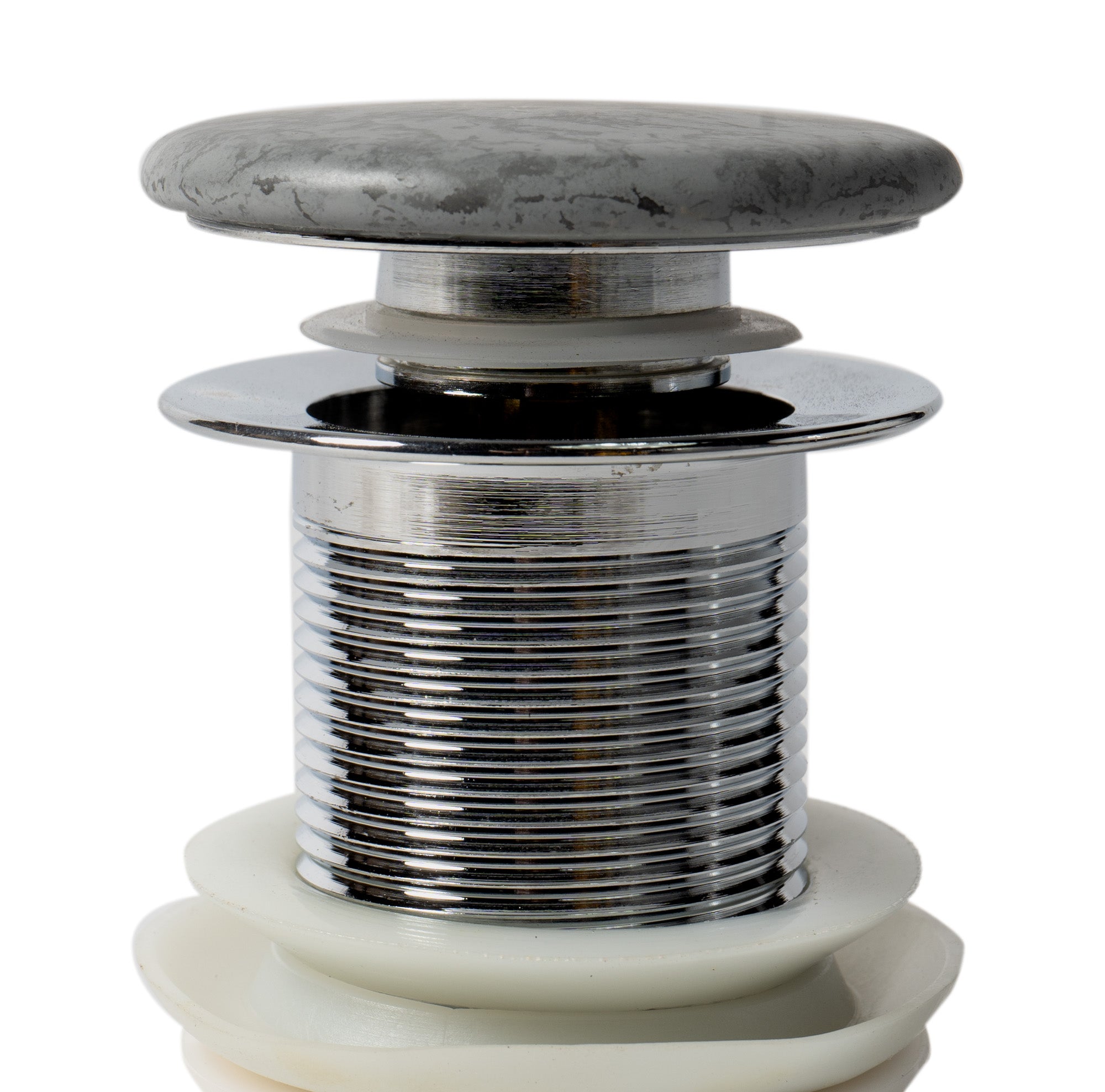 Alternate Image for ALFI brand ABCO7055 Solid Concrete Gray Matte Cap Bathroom Sink Drain