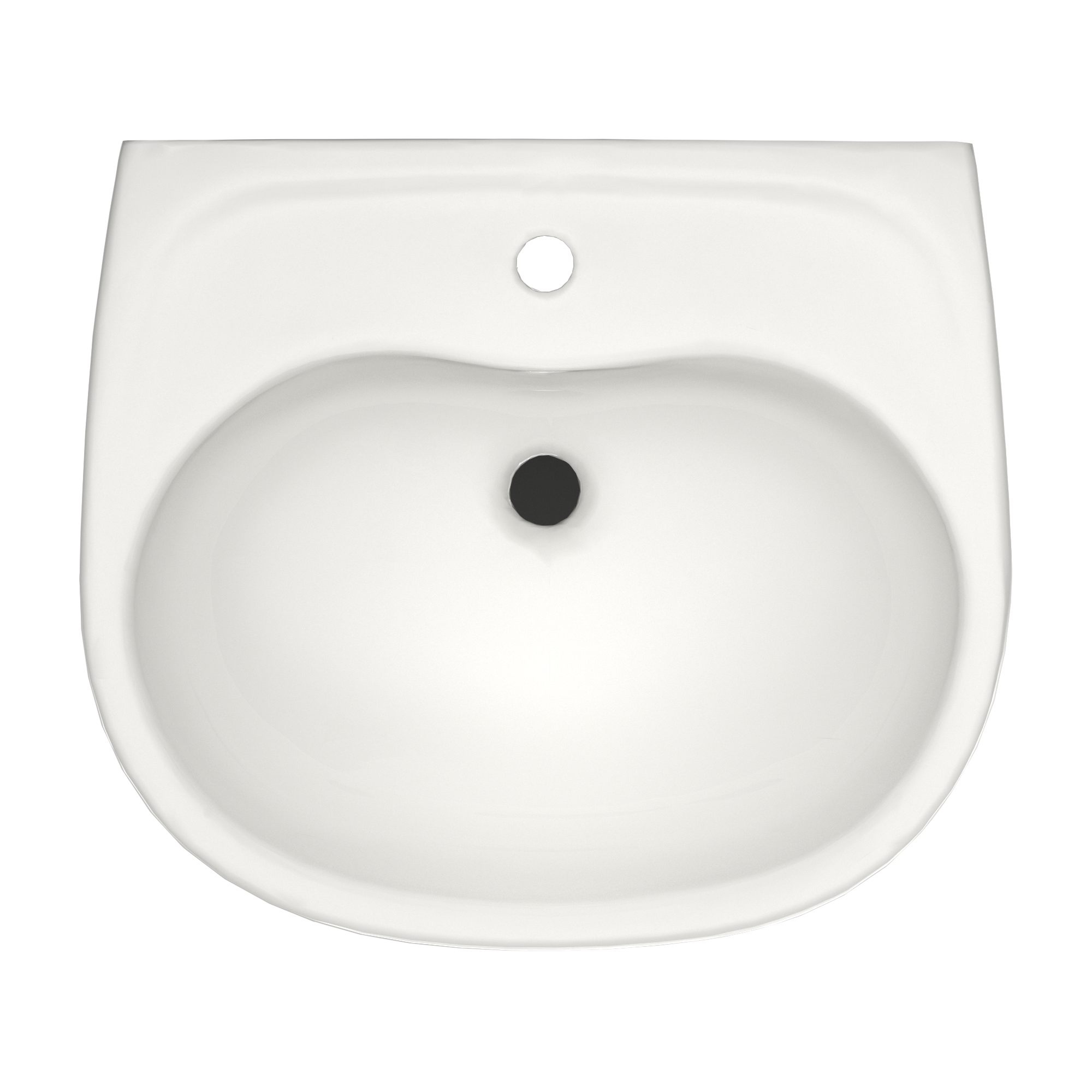 Alternate Image for TOTO Supreme Oval Wall-Mount Bathroom Sink with CeFiONtect and Shroud for Single Hole Faucets, Colonial White, Vitreous China, LHT241G#11
