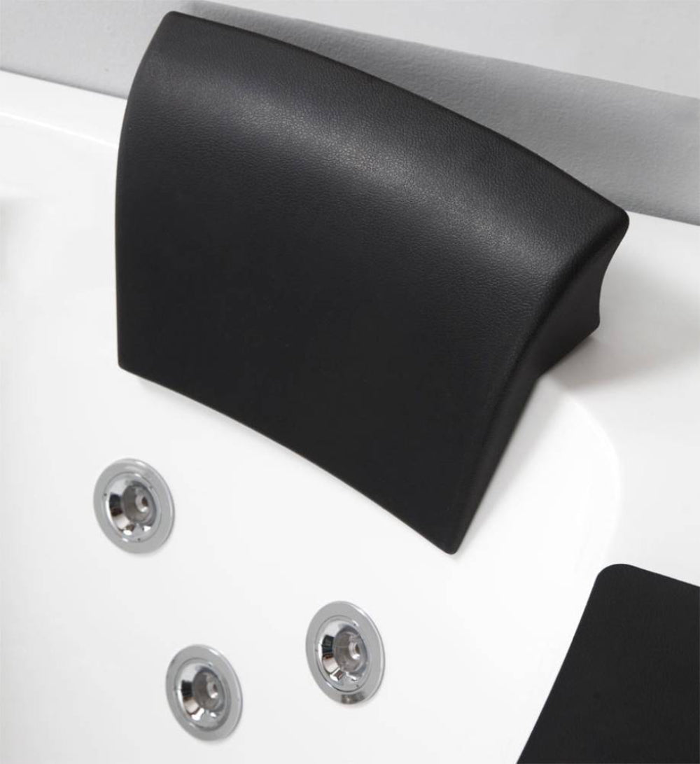 Alternate Image for Eago 59" Acrylic Corner Neo-angle Round Bathtub, White, AM198ETL-L