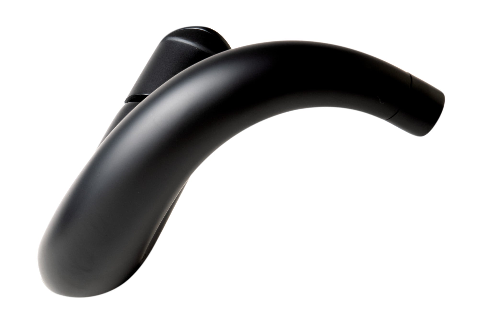 Alternate Image for ALFI brand 1.2 GPM Lever Curved Spout Bathroom Faucet, Modern, Black Matte, AB1572-BM
