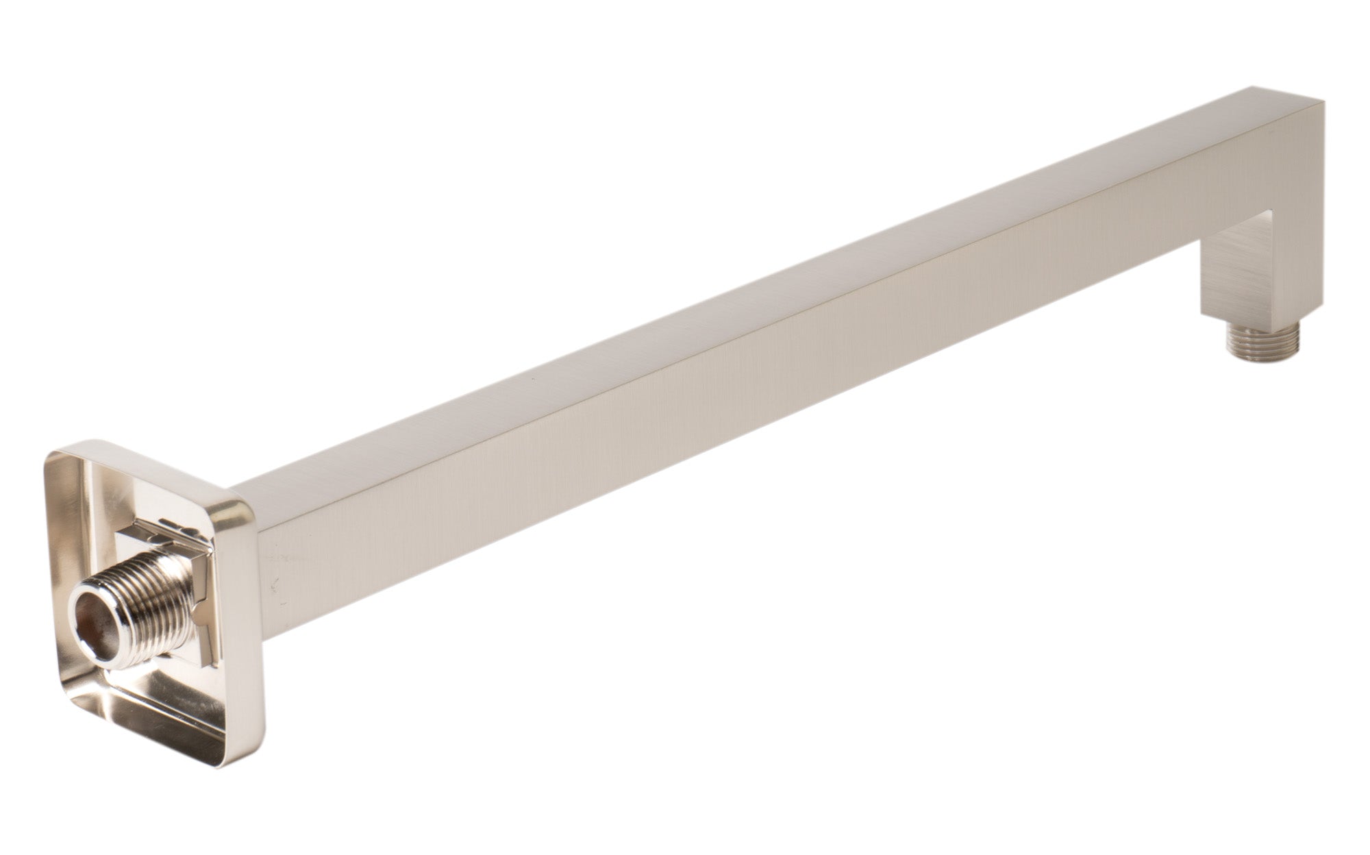 Alternate Image for ALFI brand ABSA16S-BN Brushed Nickel 16" Square Wall Shower Arm, Brass