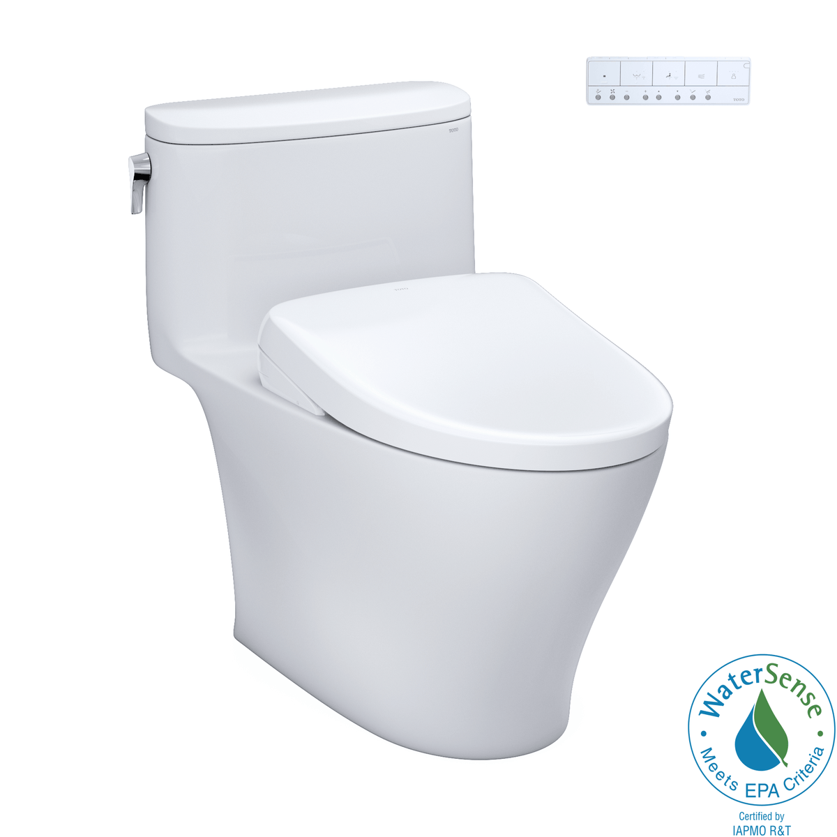 Alternate Image for TOTO WASHLET+ Nexus One-Piece Elongated 1.28 GPF Toilet with S7A Contemporary Bidet Seat, Cotton White, Vitreous China|Plastic, MW6424736CEFG#01