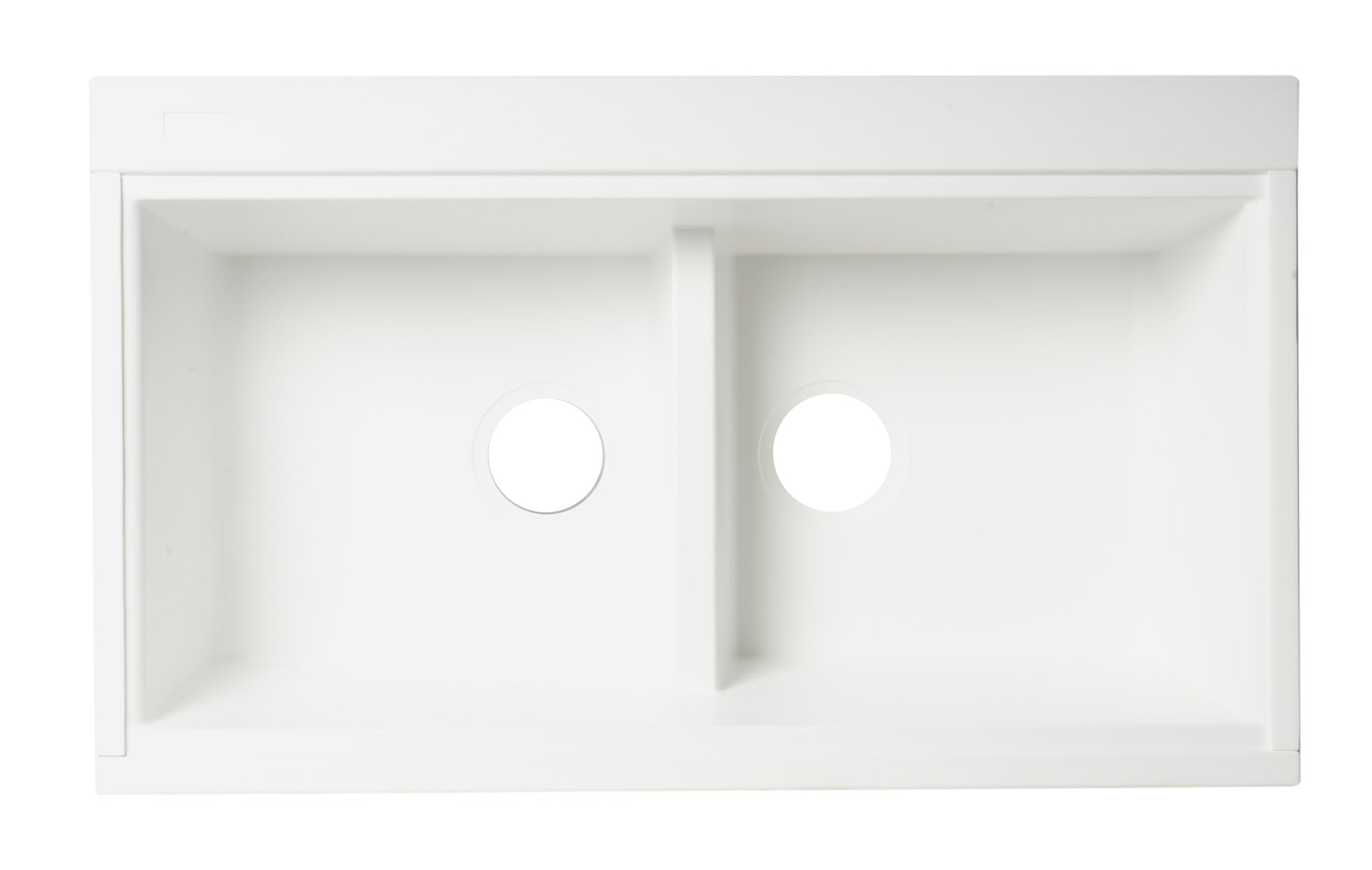 Alternate Image for ALFI 34" Undermount Granite Composite Workstation Kitchen Sink with Accessories, 50/50 Double Bowl, White, 0 Faucet Hole, AB3418DBUM-W