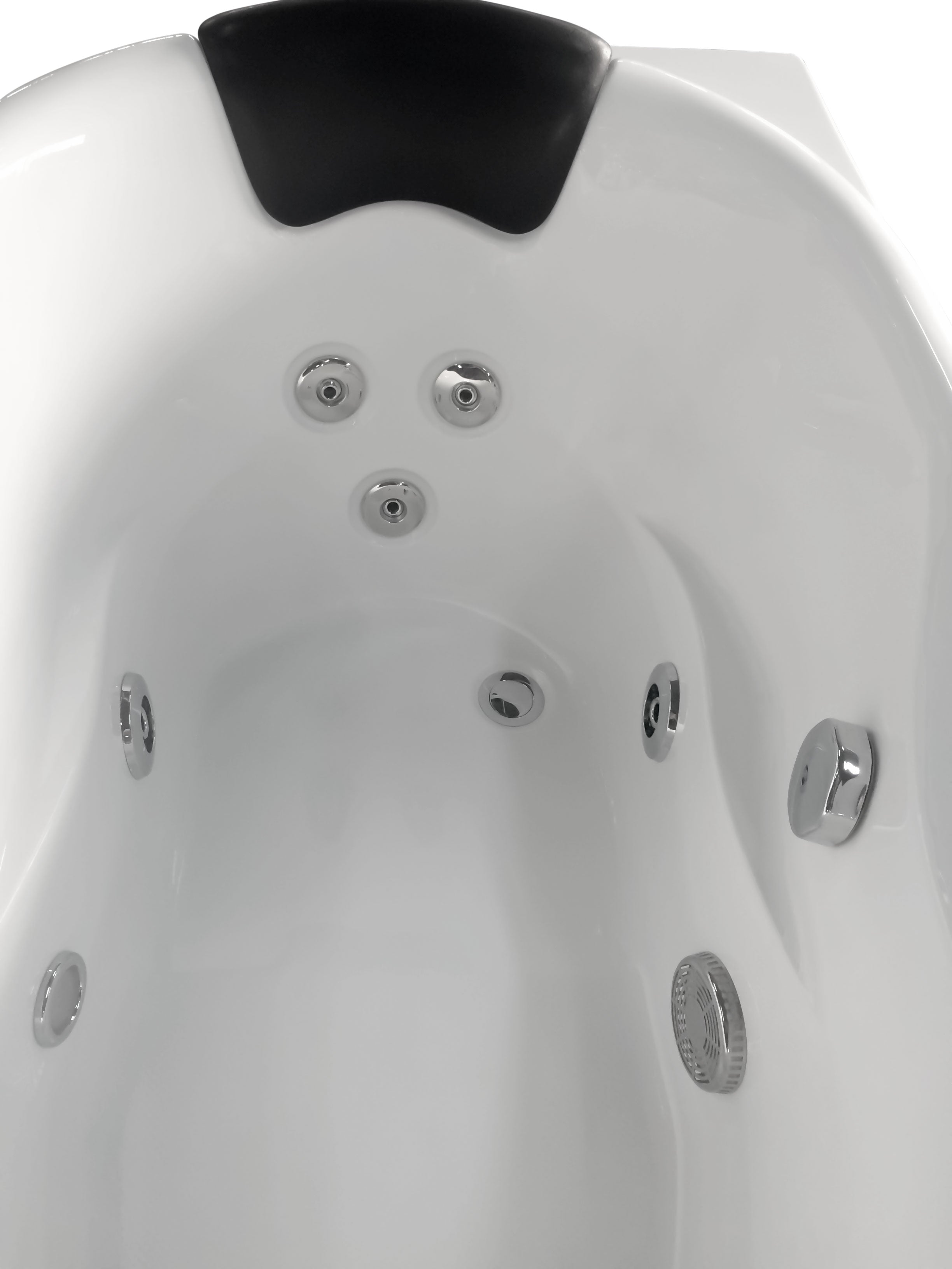 Alternate Image for Eago 57" Acrylic Corner Oval Bathtub, White, AM175-R