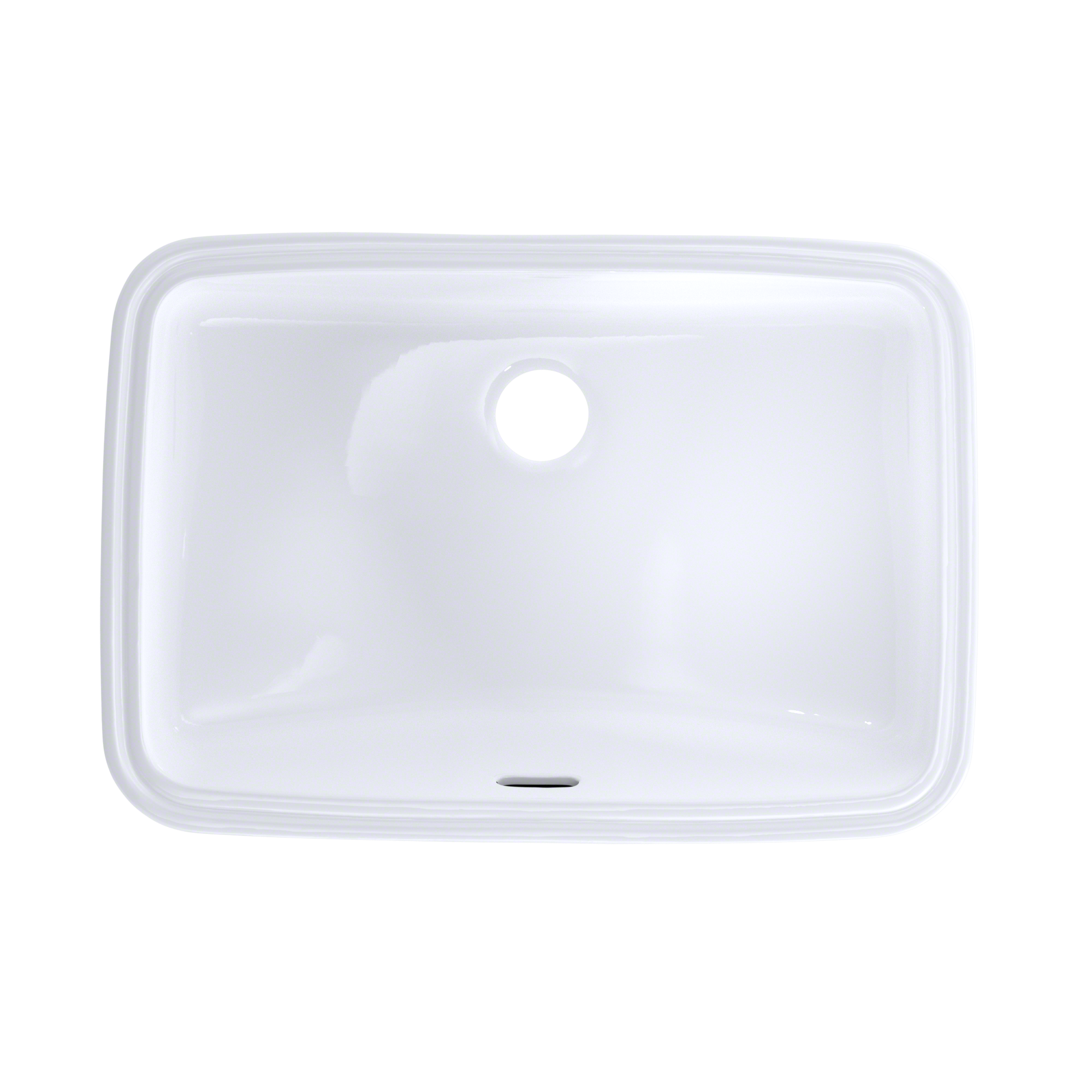 Alternate Image for TOTO 19" x 12-3/8" Rectangular Undermount Bathroom Sink with CEFIONTECT, Cotton White, Vitreous China, LT542G#01