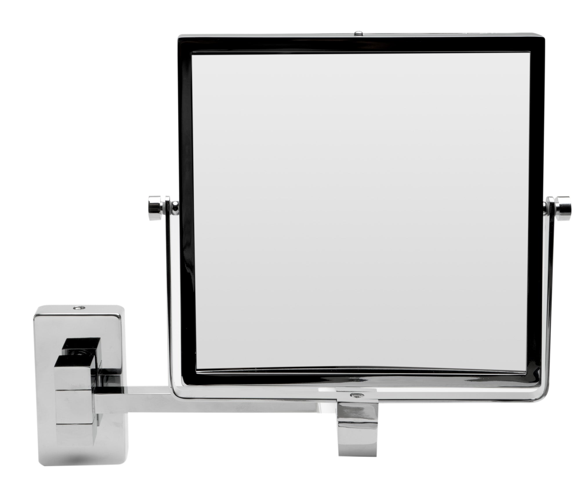 Alternate Image for ALFI brand ABM8WS-PC 8" Square Wall Mounted 5x Magnify Cosmetic Mirror