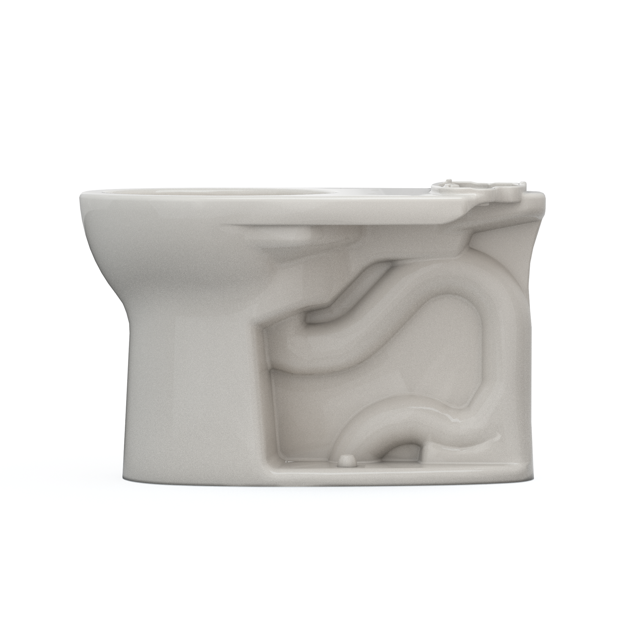 Alternate Image for TOTO Drake Round TORNADO FLUSH Toilet Bowl with CEFIONTECT, Sedona Beige, Vitreous China, C775CEFG#12