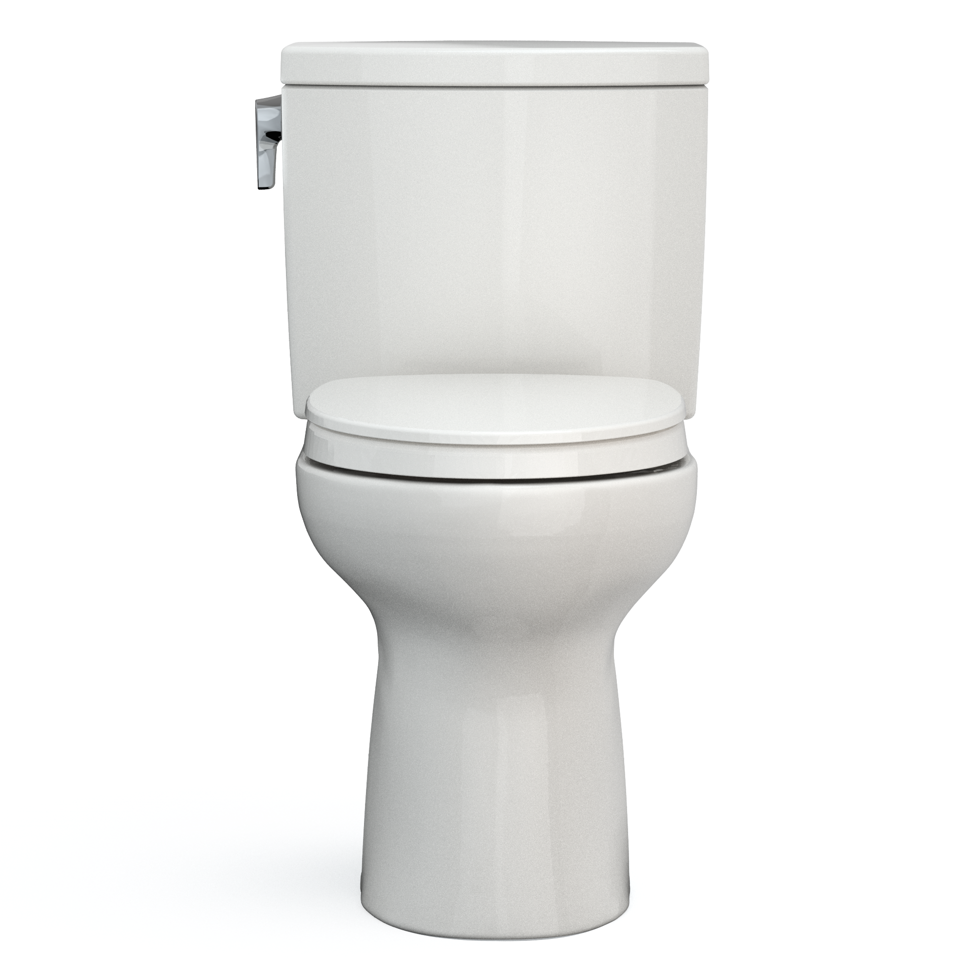 Alternate Image for TOTO Drake II 1G Two-Piece Elongated 1.0 GPF Universal Height Toilet with CEFIONTECT and SS124 SoftClose Seat, WASHLET+ Ready, Colonia White, Vitreous China|Plastic, Colonial White, MS454124CUFG#11