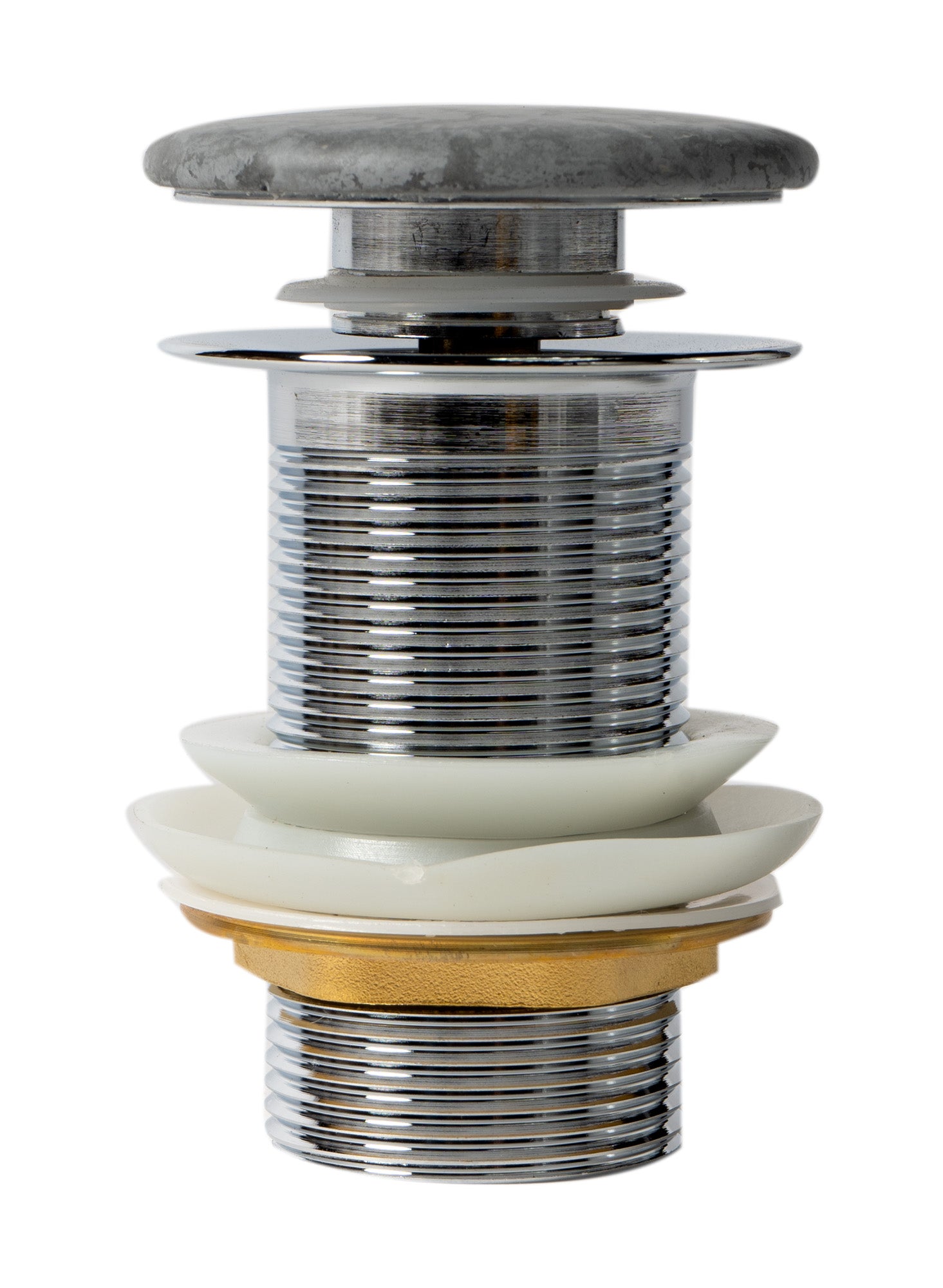 Alternate Image for ALFI brand ABCO7055 Solid Concrete Gray Matte Cap Bathroom Sink Drain
