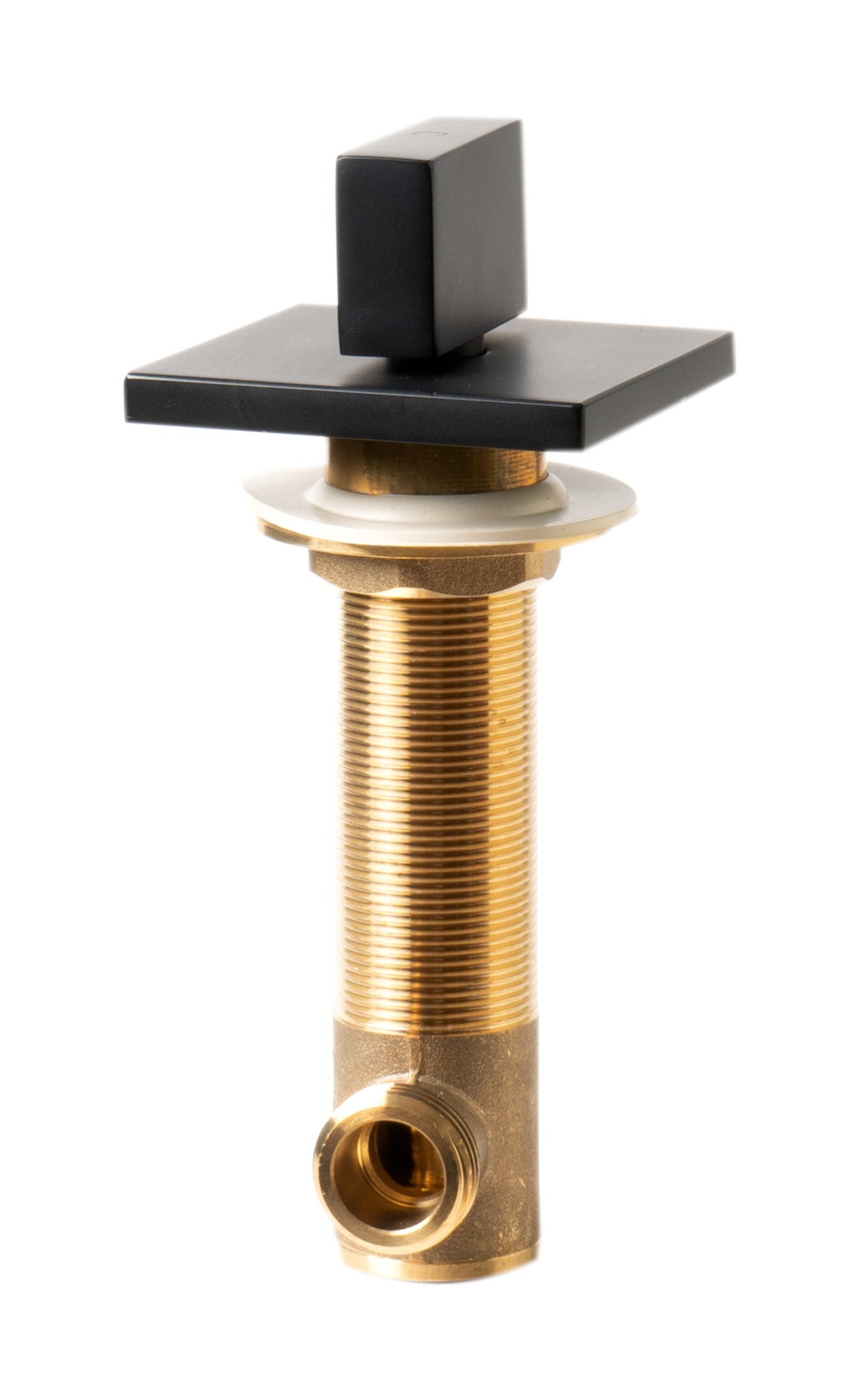 Alternate Image for ALFI brand 1.2 GPM Knob Straight Spout Bathroom Faucet, Modern, Black Matte, AB1322-BM