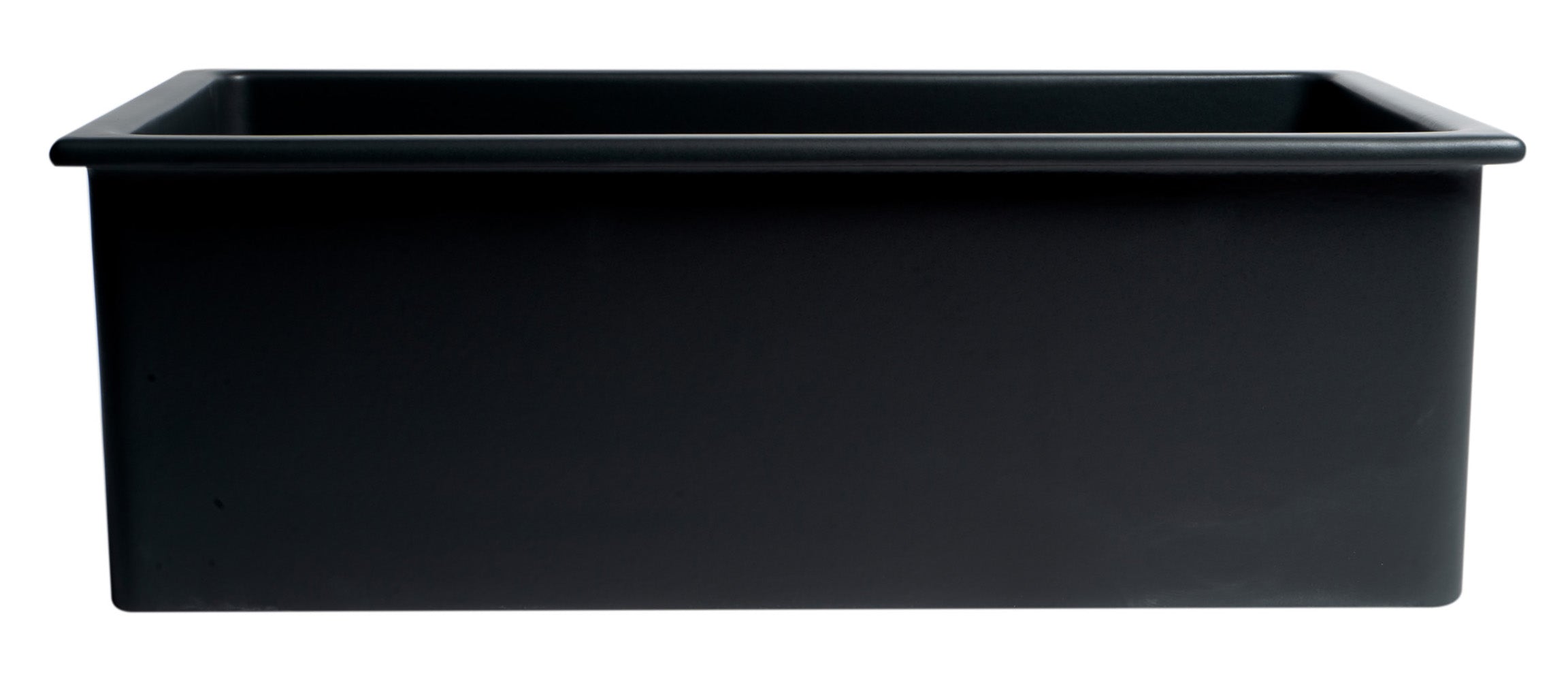 Alternate Image for ALFI brand 30" Dual Mount Fireclay Kitchen Sink, Black Matte, No Faucet Hole, AB3018UD-BM