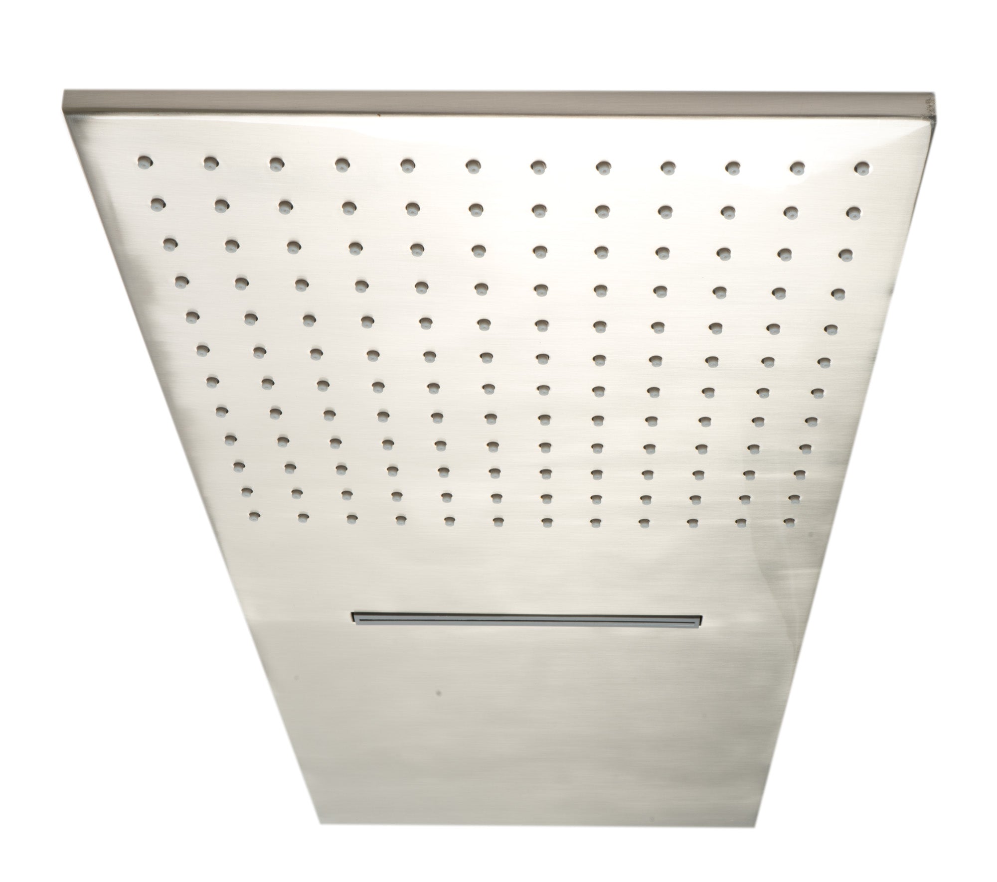 Alternate Image for ALFI brand RAIN10SW-BN Brushed Nickel 10" Wall-Mounted Square Waterfall Rain Shower Head, Brass