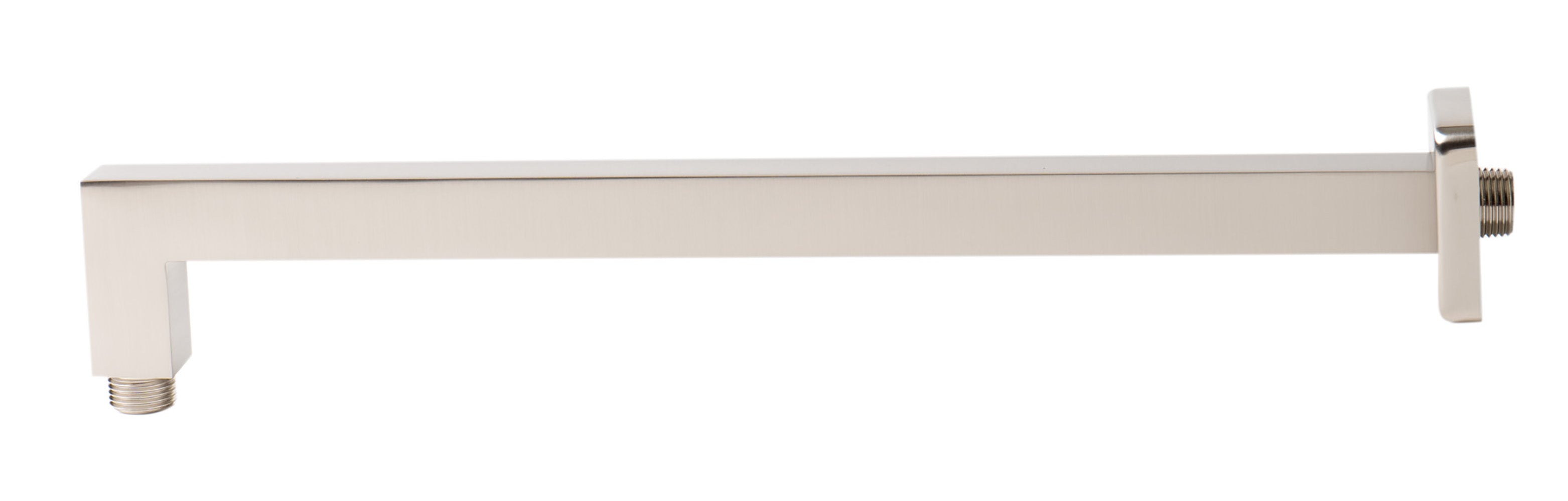 Alternate Image for ALFI brand ABSA16S-BN Brushed Nickel 16" Square Wall Shower Arm, Brass