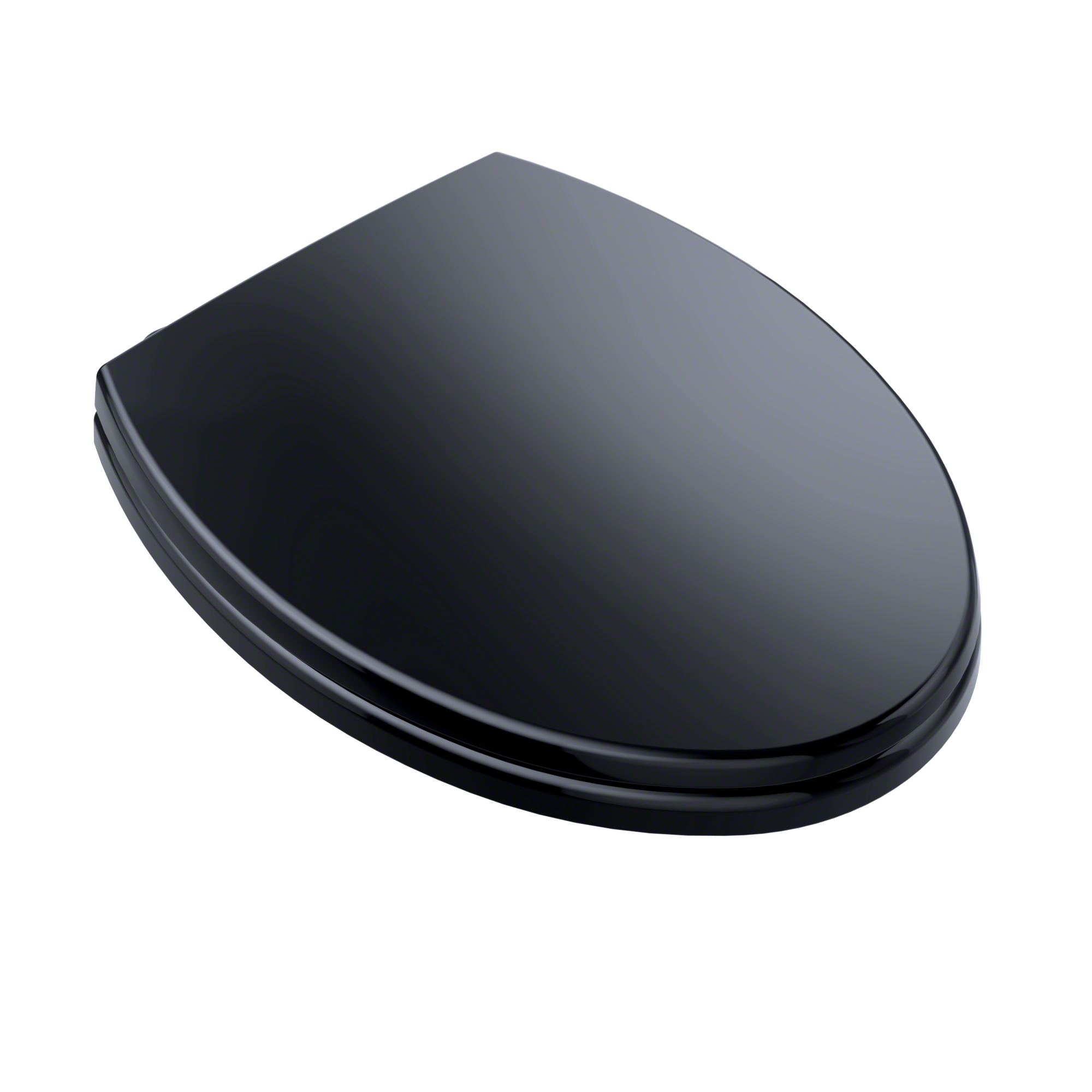 TOTO SoftClose Non Slamming, Slow Close Elongated Toilet Seat and Lid, Ebony, Plastic, SS114#51