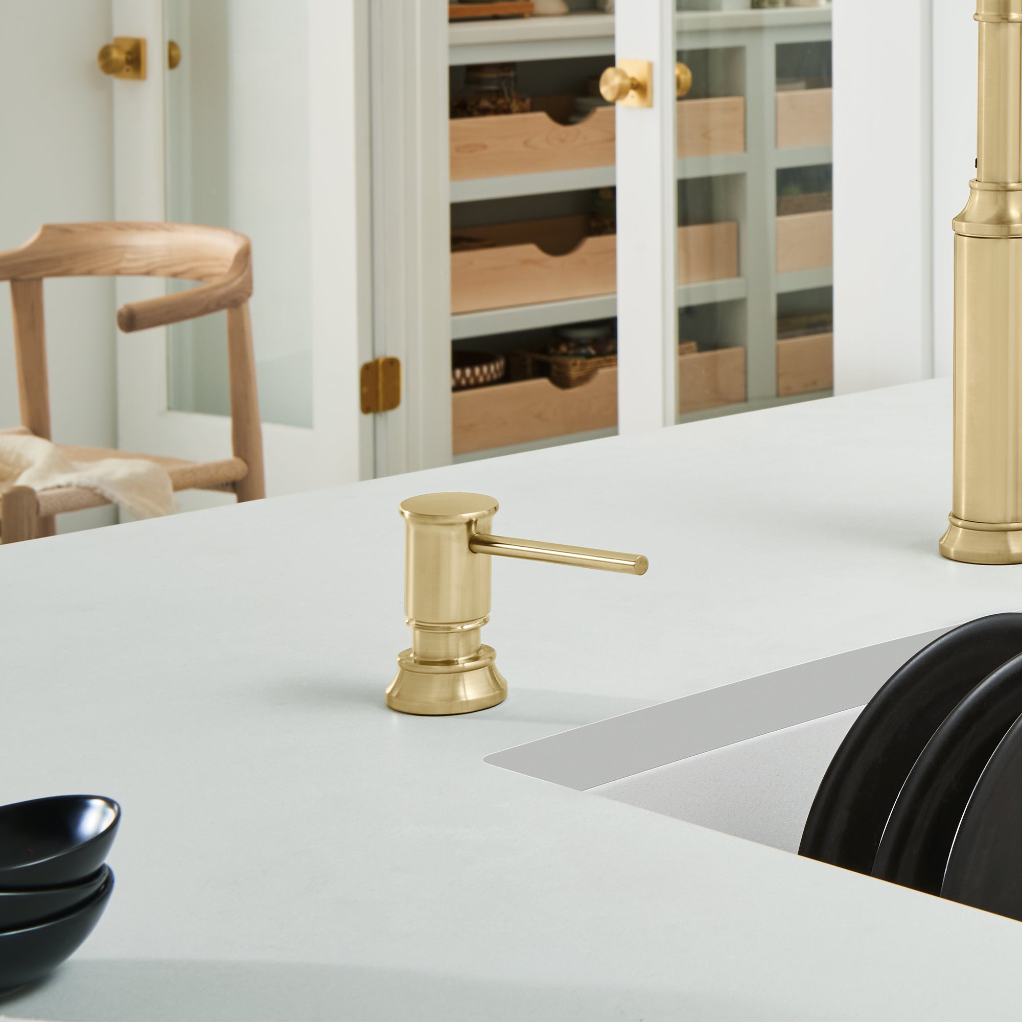 Alternate Image for Blanco Empressa Soap Dispenser - Satin Gold, Brass, 442987