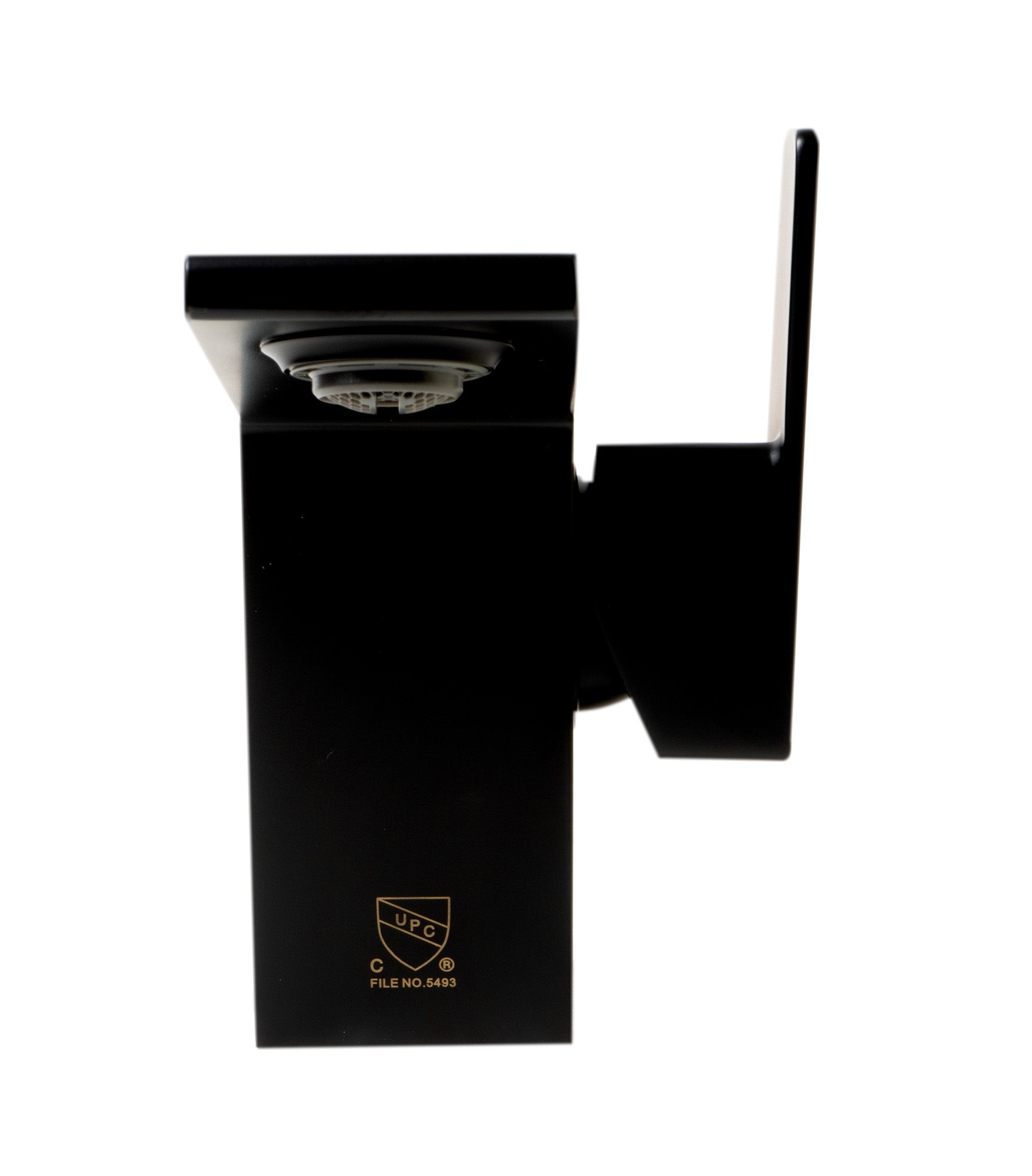 Alternate Image for ALFI brand 1.2 GPM Lever Straight Spout Bathroom Faucet, Modern, Black Matte, AB1470-BM