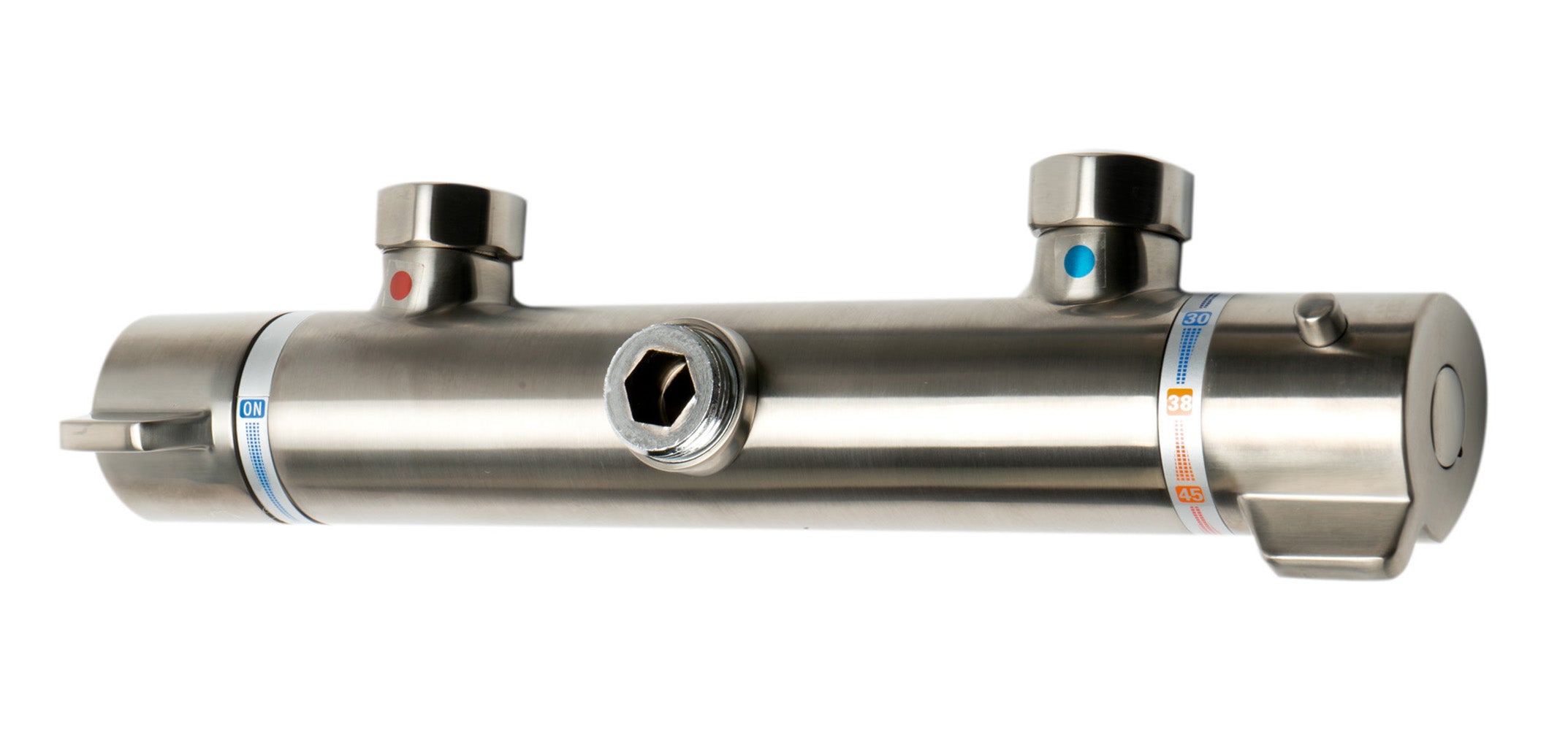Alternate Image for ALFI brand AB2867-BN Brushed Nickel Round Style Thermostatic Exposed Shower Set, Brass