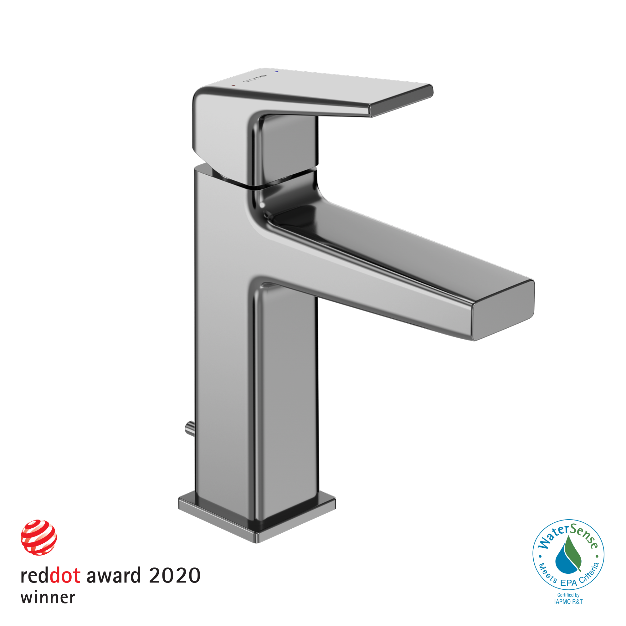 Alternate Image for TOTO GB Series 1.2 GPM Single Handle Bathroom Sink Faucet with COMFORT GLIDE Technology and Drain Assembly, Polished Chrome, Brass, TLG10301U#CP