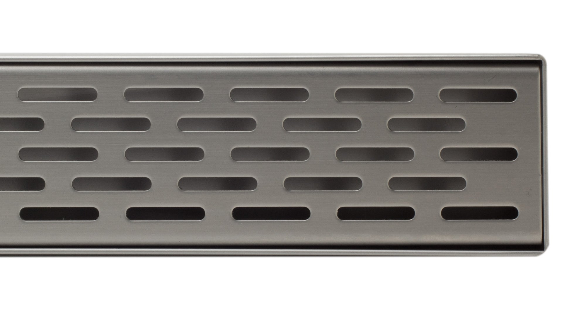 Alternate Image for ALFI brand ABLD36C 36" Modern Stainless Steel Linear Shower Drain with Groove Holes, ABLD36C-BSS