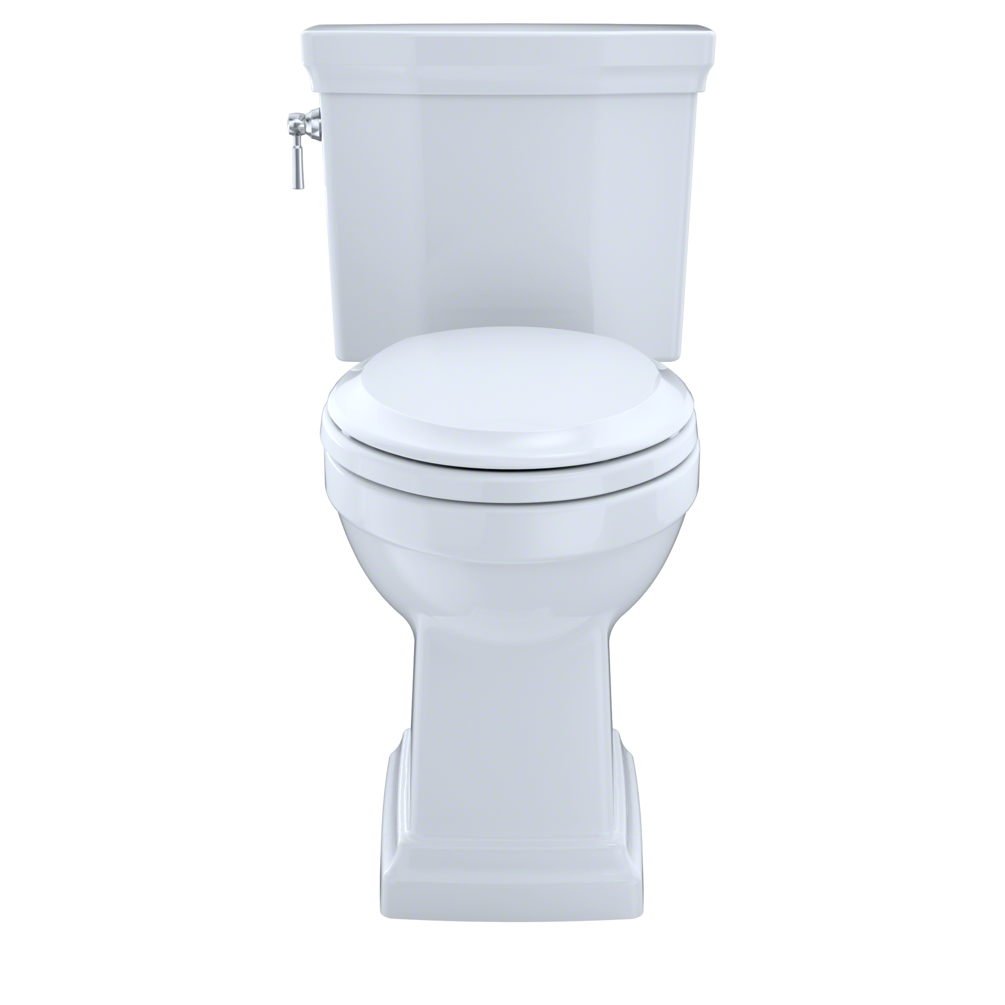 Alternate Image for TOTO Promenade II Two-Piece Elongated 1.28 GPF Universal Height Toilet with CEFIONTECT, Cotton White, Vitreous China, CST404CEFG#01