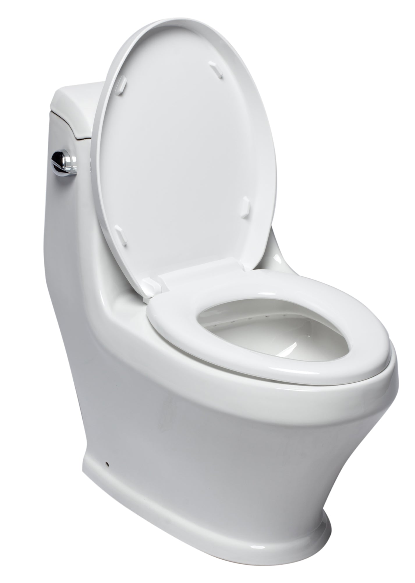 Alternate Image for EAGO Porcelain, White, TB133 Single Flush One Piece Ceramic Toilet